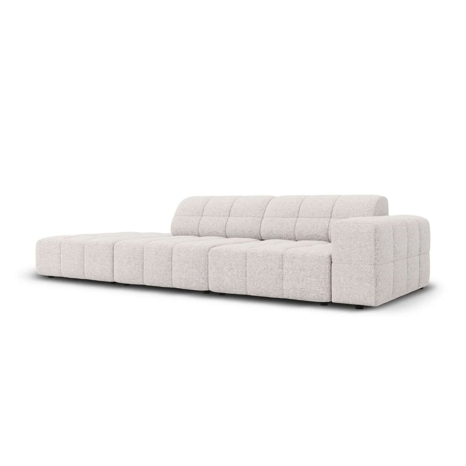 Chicago 3-Sitzer Sofa, Linksseitig, aus Chenille, 262x102x70 cm - Image 27