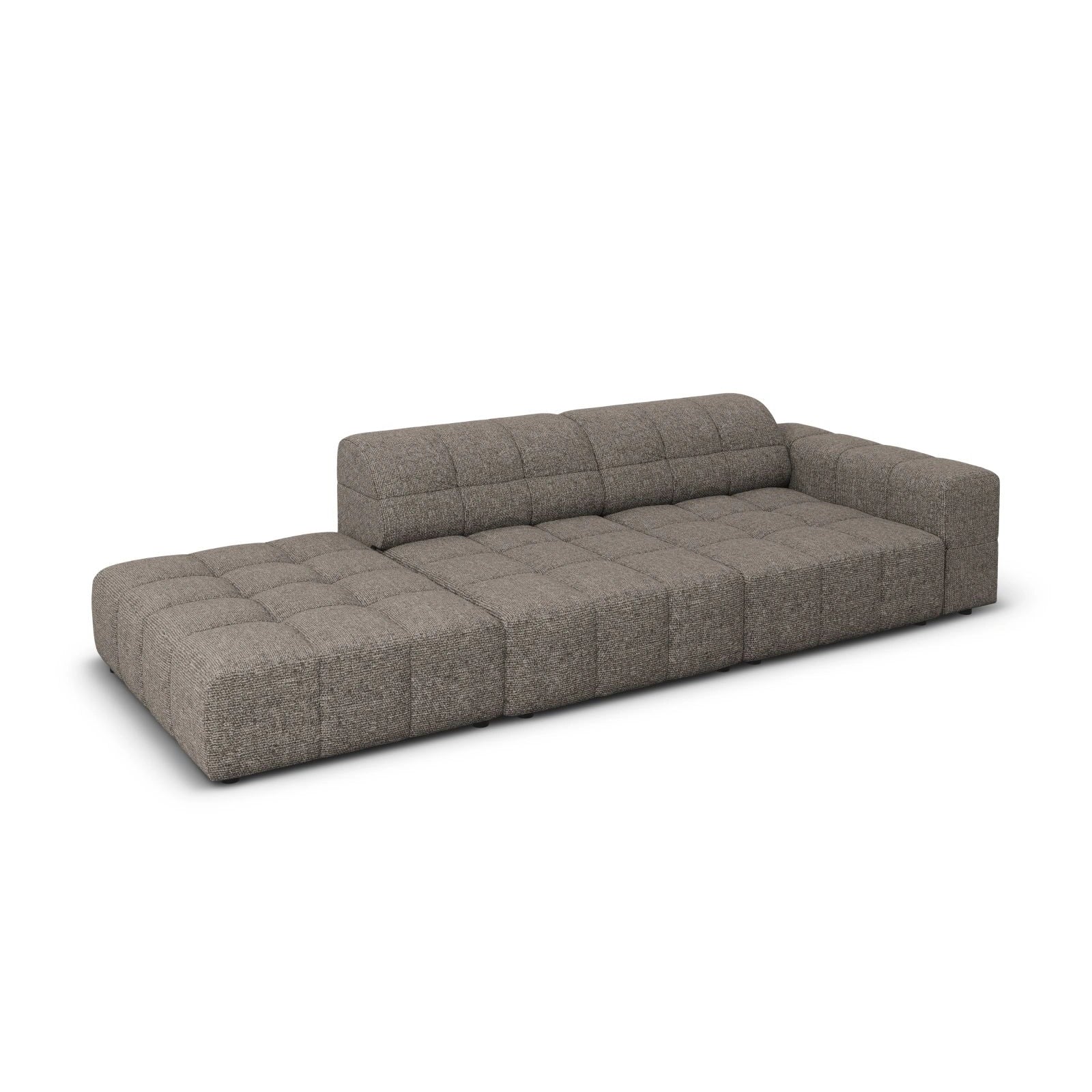 Chicago 3-Sitzer Sofa, Linksseitig, aus Chenille, 262x102x70 cm - Image 34