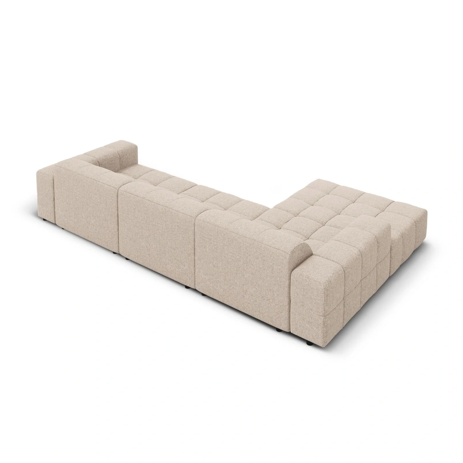 Chicago 4-Sitzer Ecksofa, Linke Seite, aus Samt der Chenille, 284x166x70 cm - Image 11