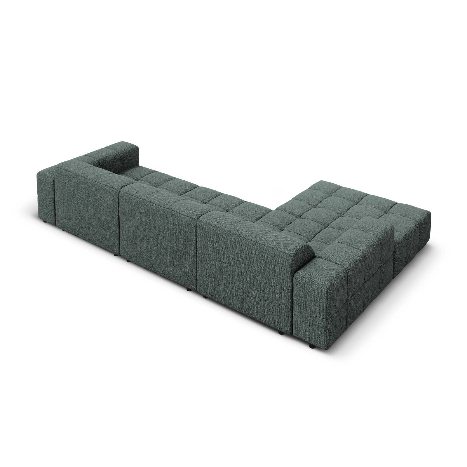 Chicago 4-Sitzer Ecksofa, Linke Seite, aus Samt der Chenille, 284x166x70 cm - Image 17