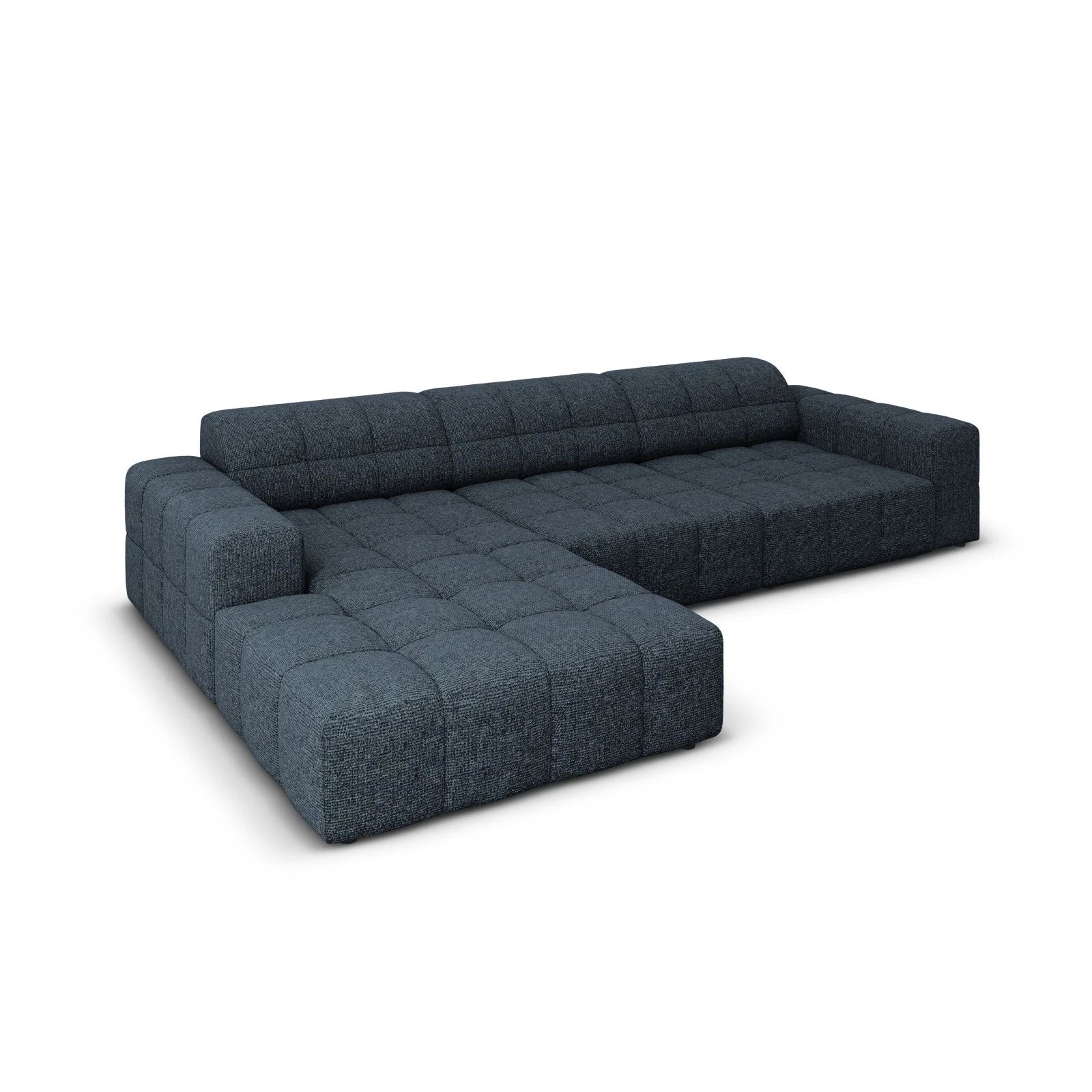 Chicago 4-Sitzer Ecksofa, Linke Seite, aus Samt der Chenille, 284x166x70 cm - Image 22