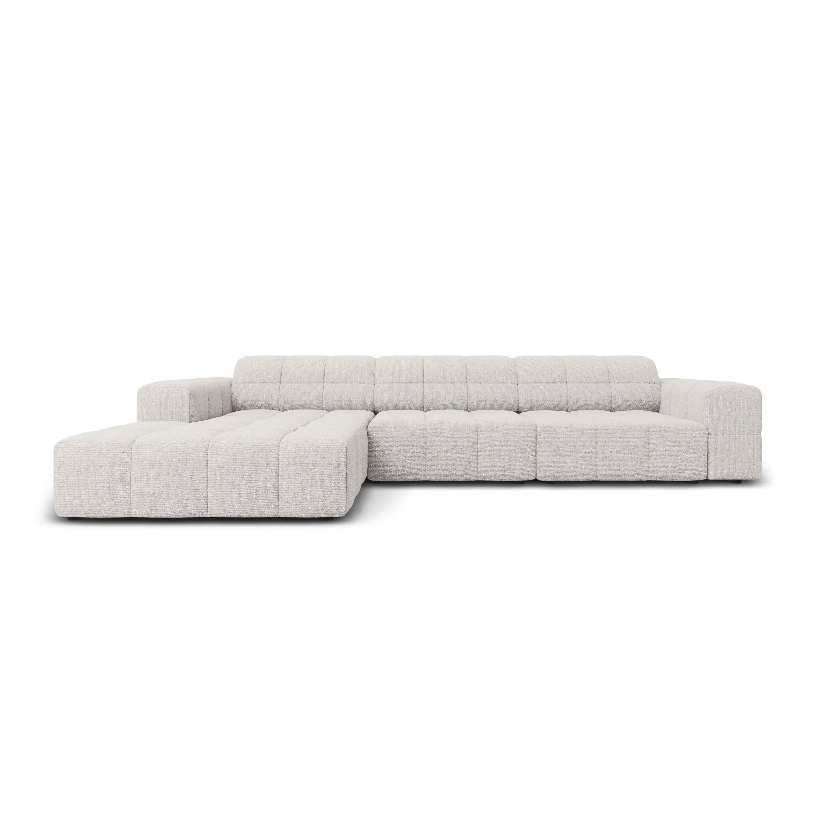 Chicago 4-Sitzer Ecksofa, Linke Seite, aus Samt der Chenille, 284x166x70 cm - Image 25