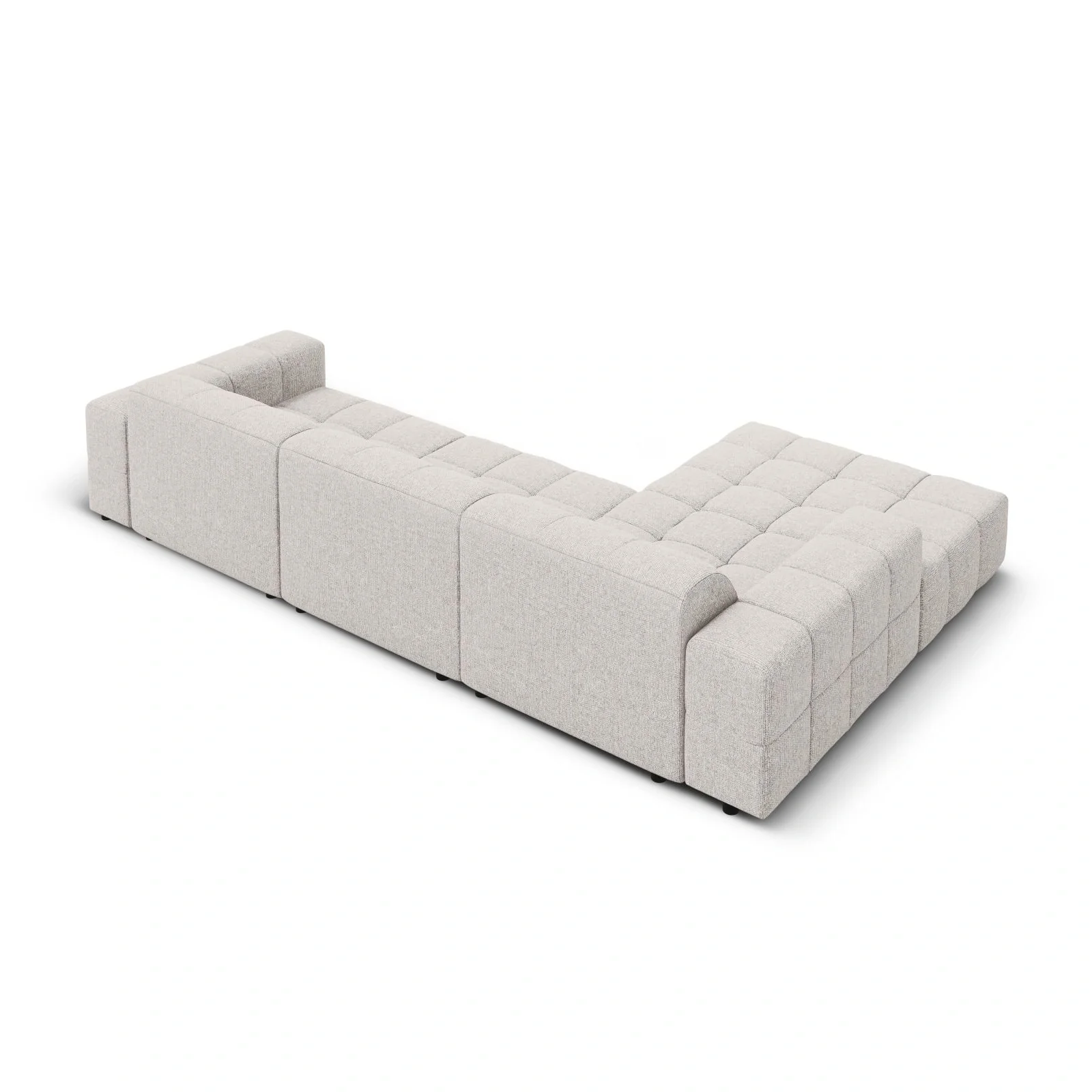 Chicago 4-Sitzer Ecksofa, Linke Seite, aus Samt der Chenille, 284x166x70 cm - Image 29