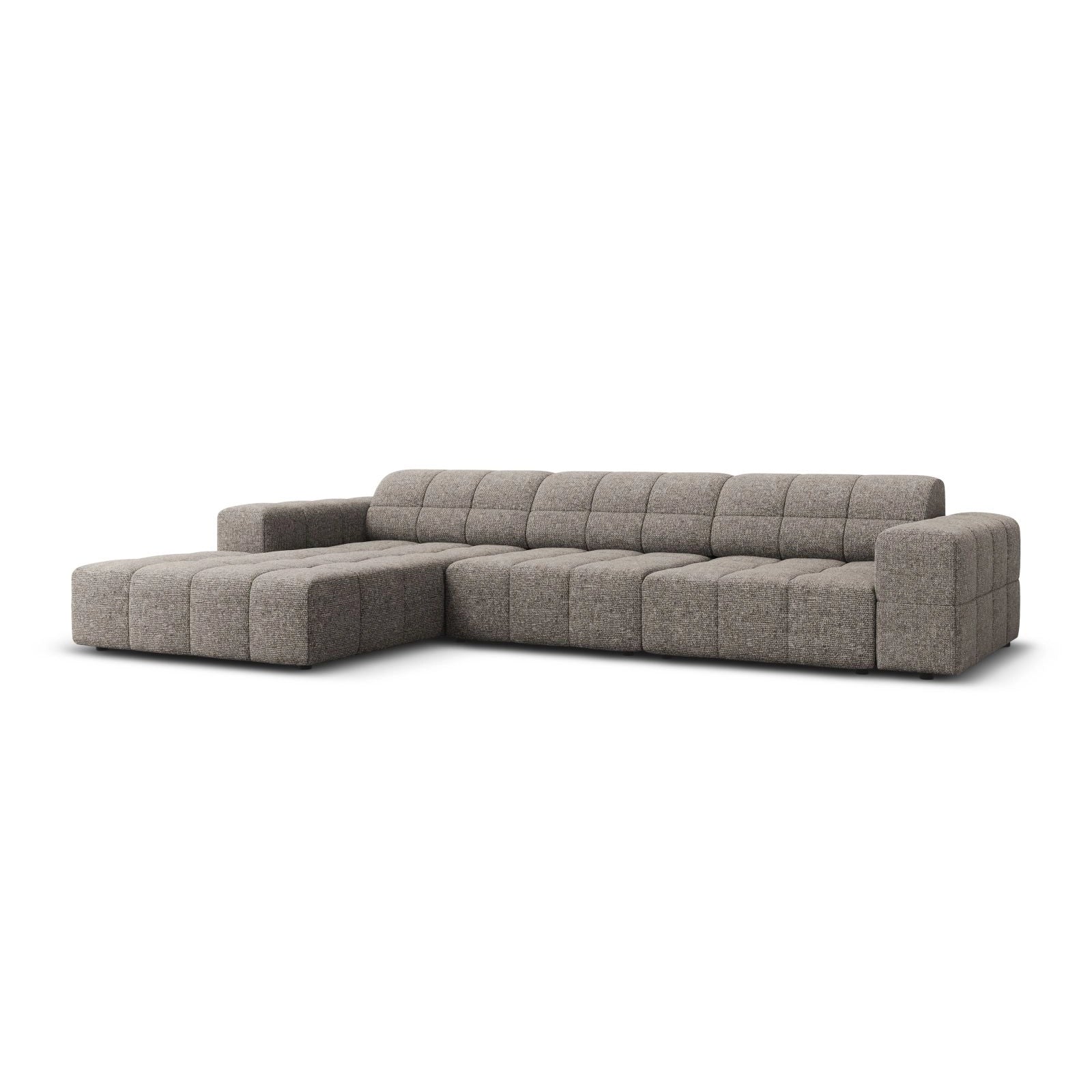Chicago 4-Sitzer Ecksofa, Linke Seite, aus Samt der Chenille, 284x166x70 cm - Image 33