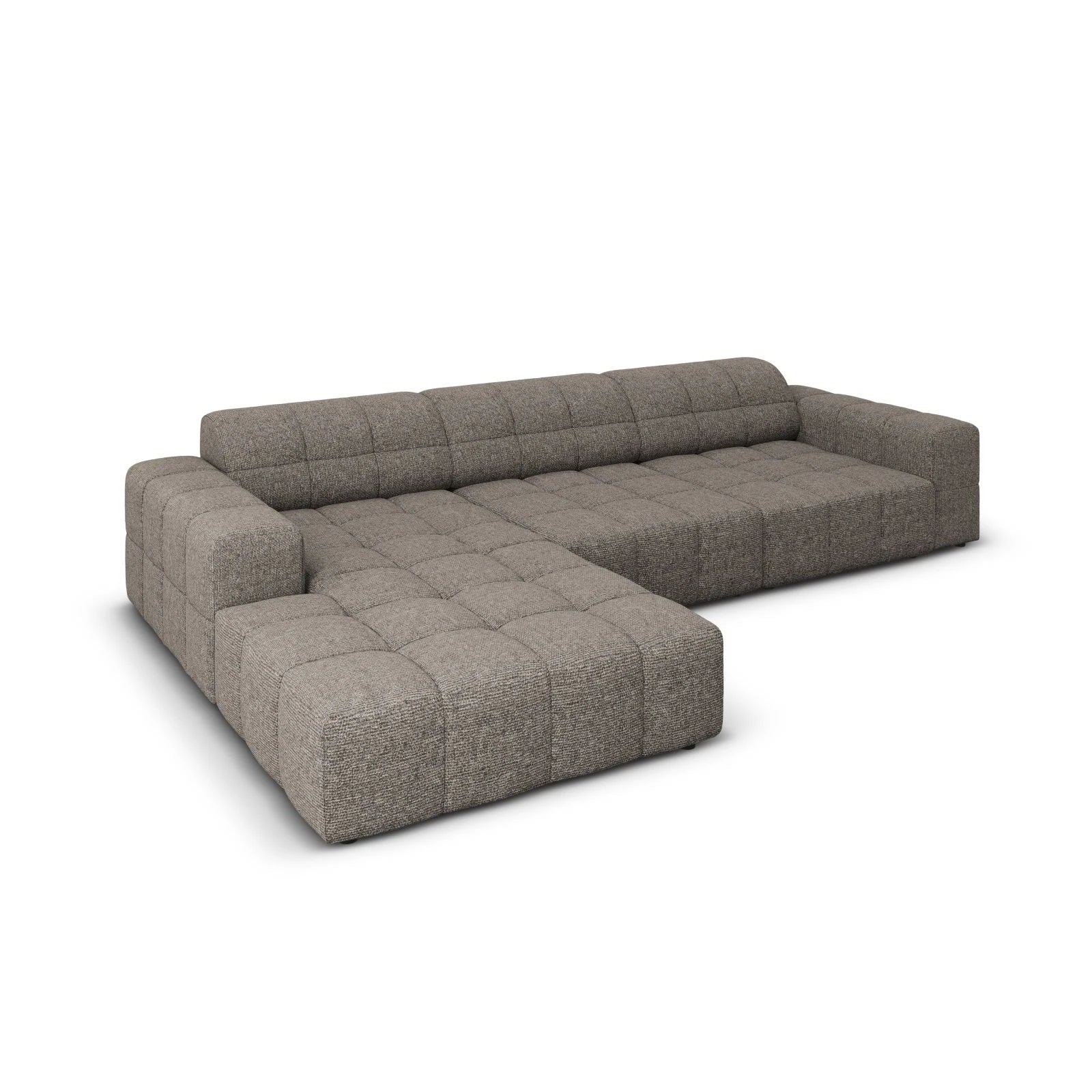 Chicago 4-Sitzer Ecksofa, Linke Seite, aus Samt der Chenille, 284x166x70 cm - Image 34