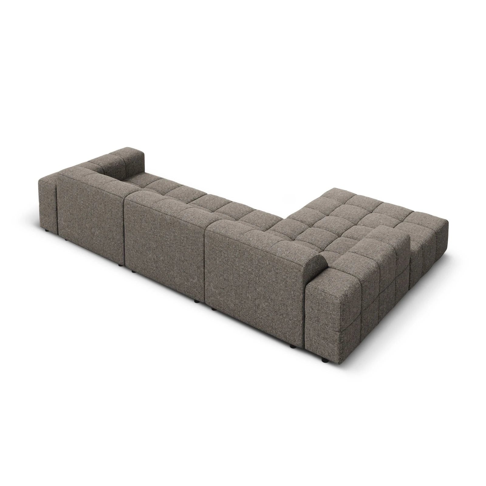 Chicago 4-Sitzer Ecksofa, Linke Seite, aus Samt der Chenille, 284x166x70 cm - Image 35