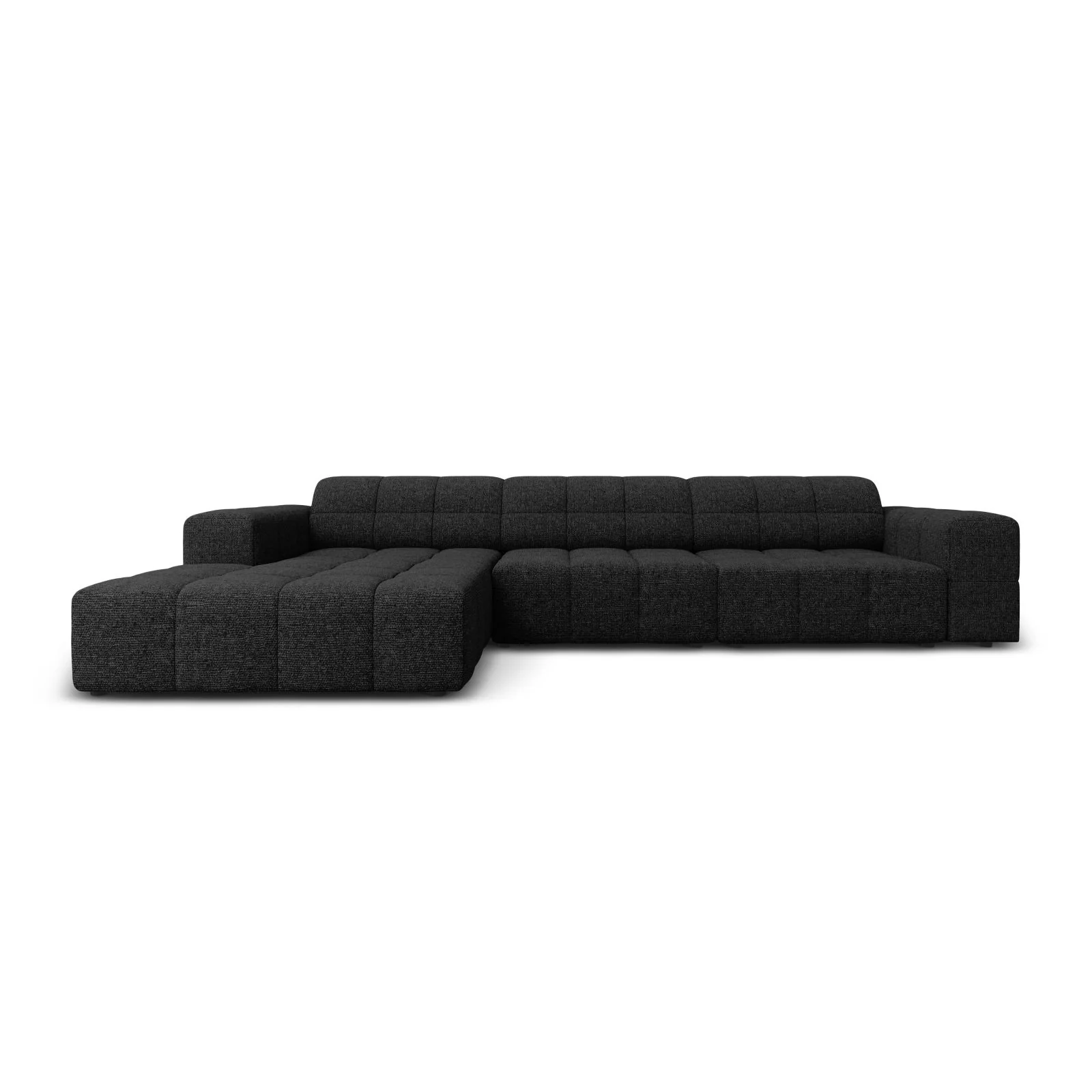 Chicago 4-Sitzer Ecksofa, Linke Seite, aus Samt der Chenille, 284x166x70 cm - Image 37