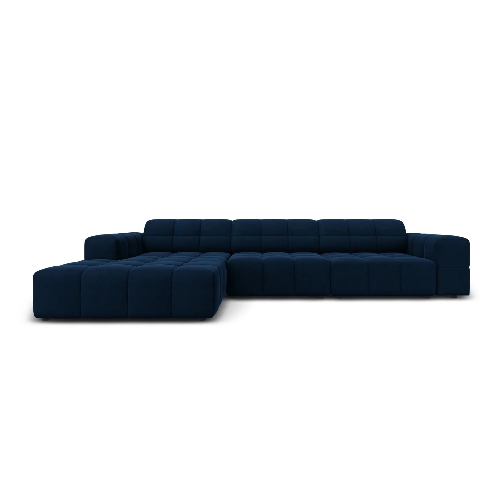 Chicago 4-Sitzer Ecksofa, Linke Seite, aus Samt der Chenille, 284x166x70 cm - Image 61