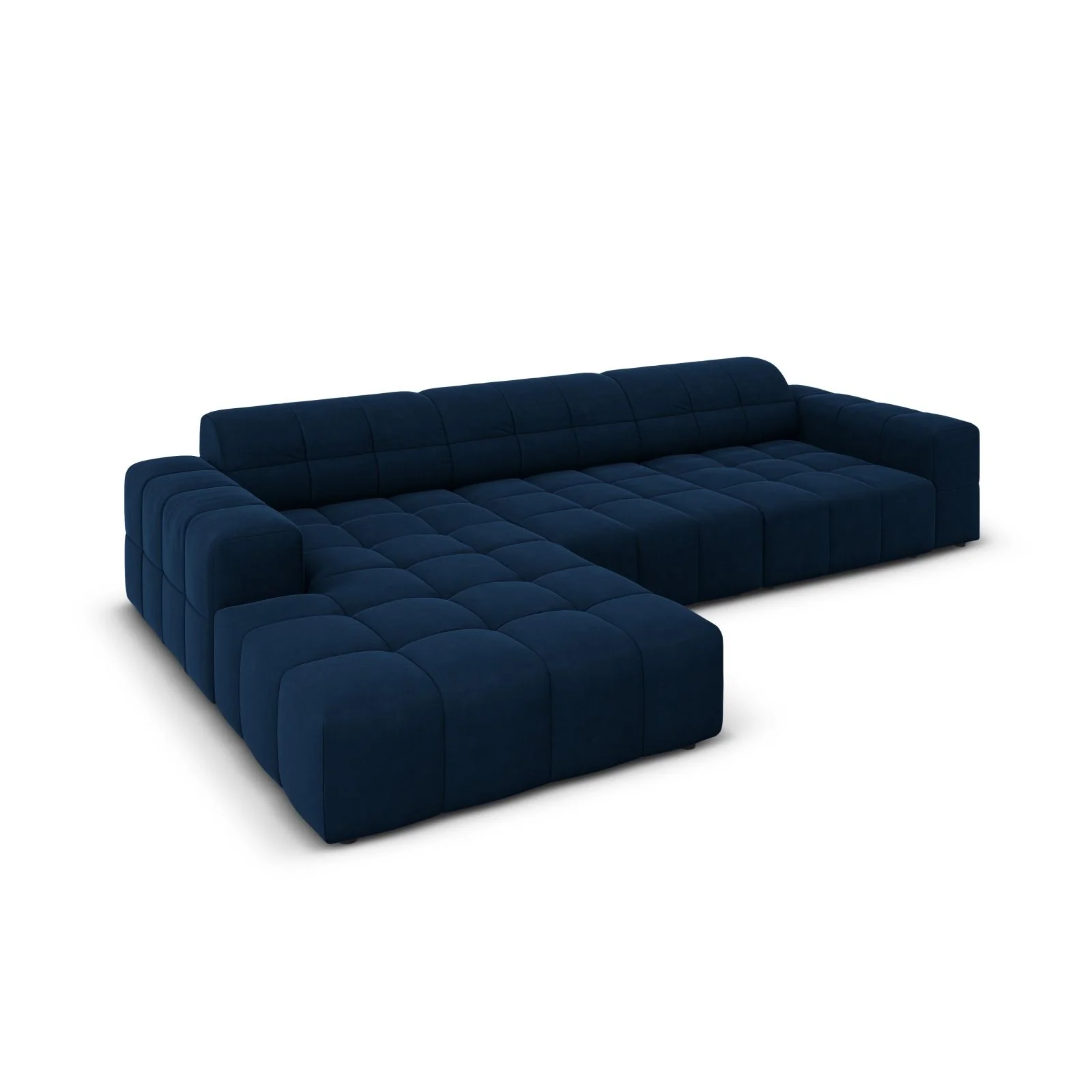 Chicago 4-Sitzer Ecksofa, Linke Seite, aus Samt der Chenille, 284x166x70 cm - Image 64