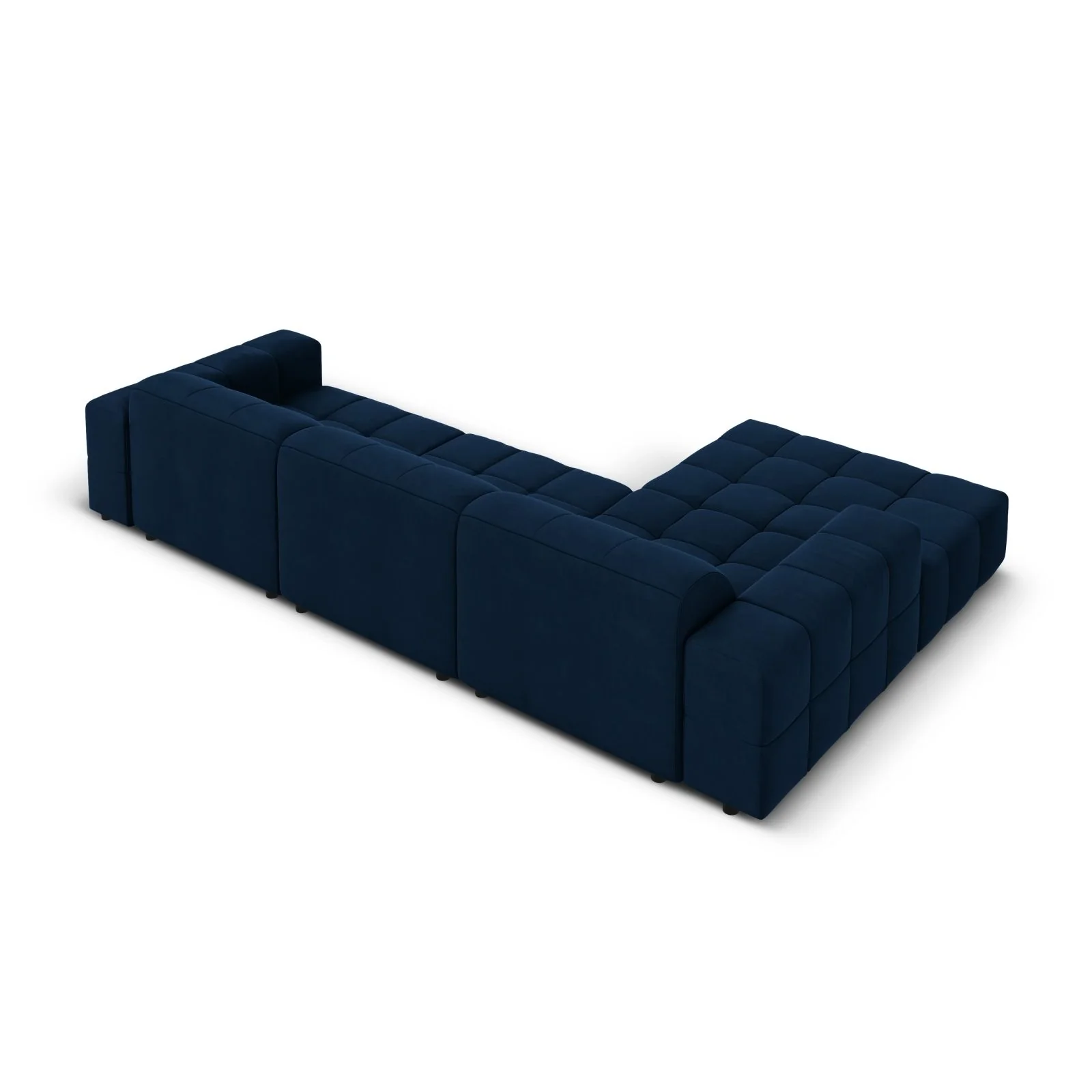 Chicago 4-Sitzer Ecksofa, Linke Seite, aus Samt der Chenille, 284x166x70 cm - Image 65