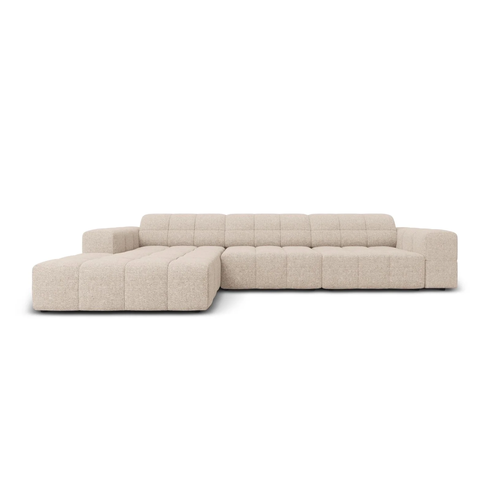 Chicago 4-Sitzer Ecksofa, Linke Seite, aus Samt der Chenille, 284x166x70 cm - Image 7