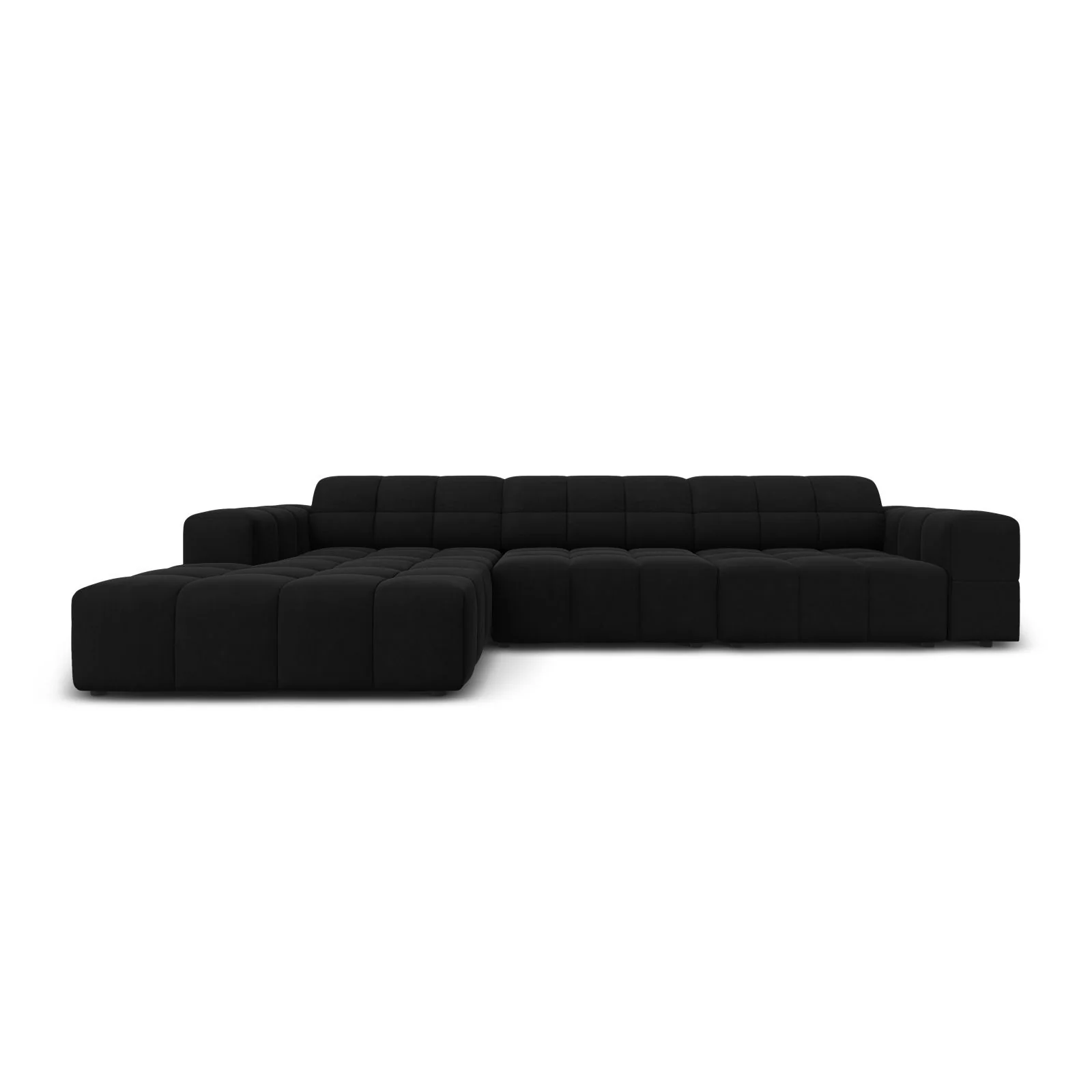 Chicago 4-Sitzer Ecksofa, Linke Seite, aus Samt der Chenille, 284x166x70 cm - Image 79