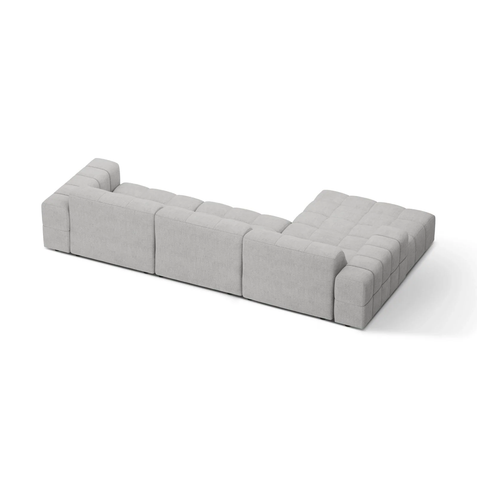 Chicago 4-Sitzer Ecksofa, Linke Seite, aus Samt oder Chenille, 294x167 cm - Image 29