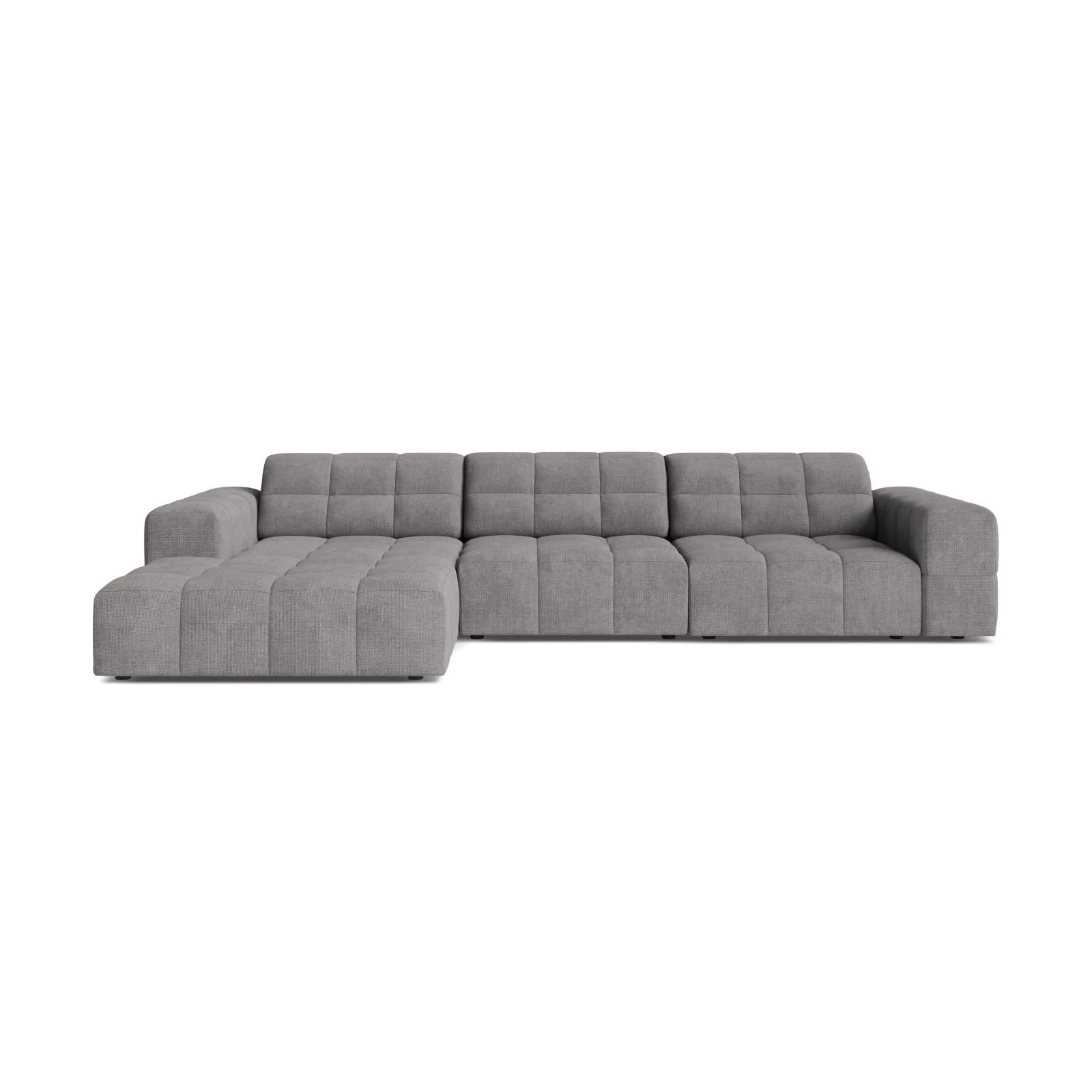 Chicago 4-Sitzer Ecksofa, Linke Seite, aus Samt oder Chenille, 294x167 cm - Image 31
