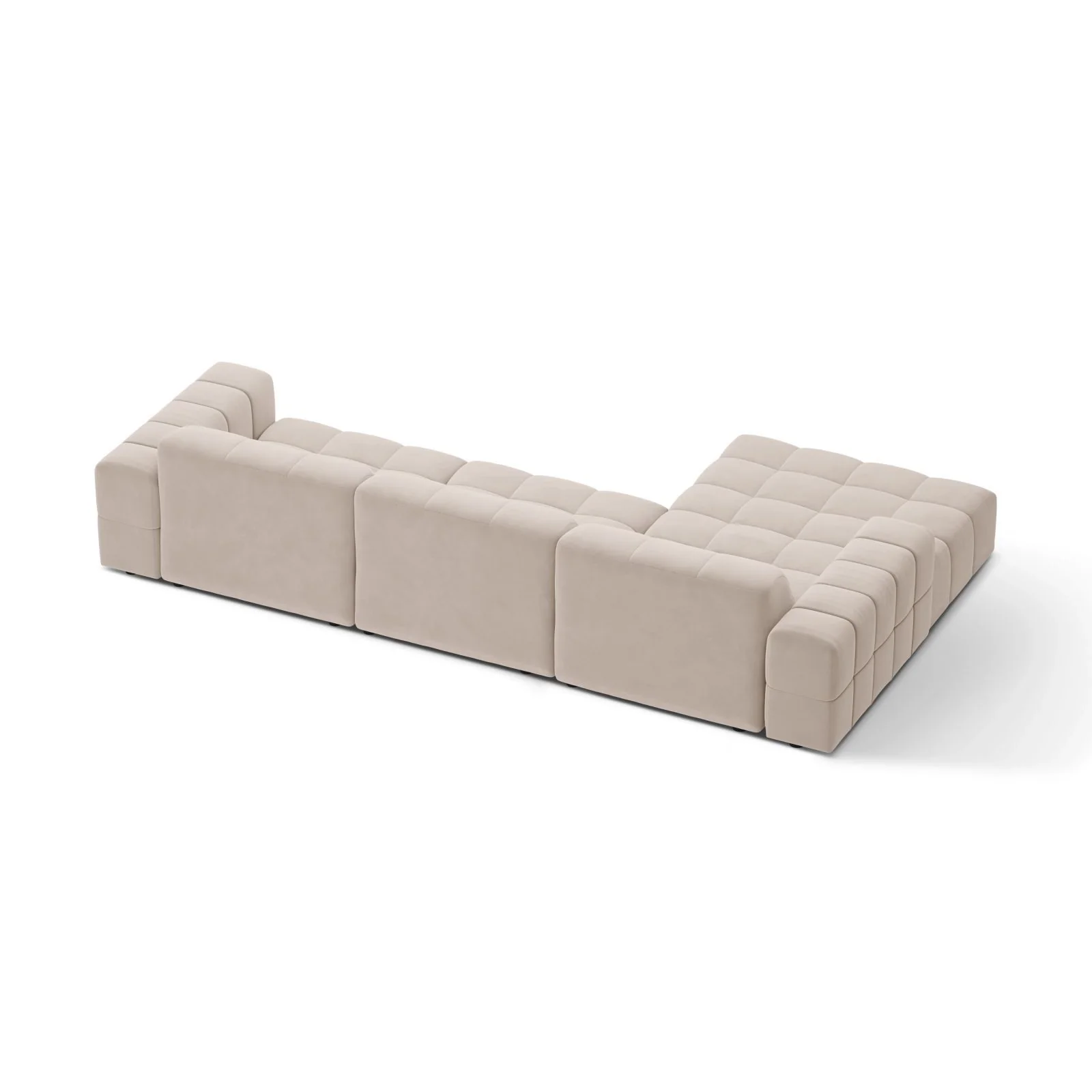 Chicago 4-Sitzer Ecksofa, Linke Seite, aus Samt oder Chenille, 294x167 cm - Image 49