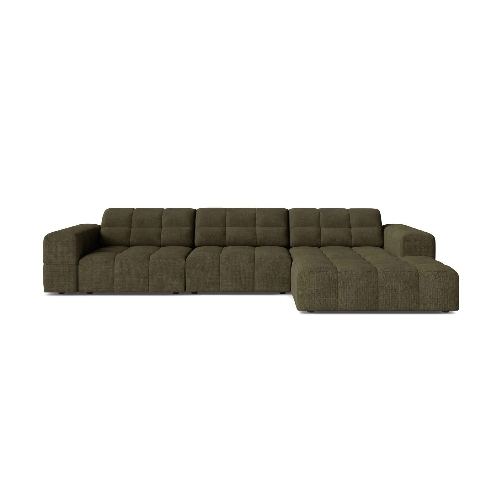 Chicago 4-Sitzer Ecksofa, Rechte Seite, aus Samt oder Chenille, 294x167 cm - Image 16