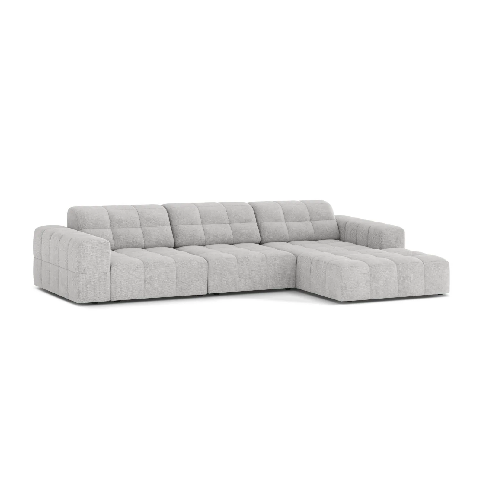 Chicago 4-Sitzer Ecksofa, Rechte Seite, aus Samt oder Chenille, 294x167 cm - Image 28