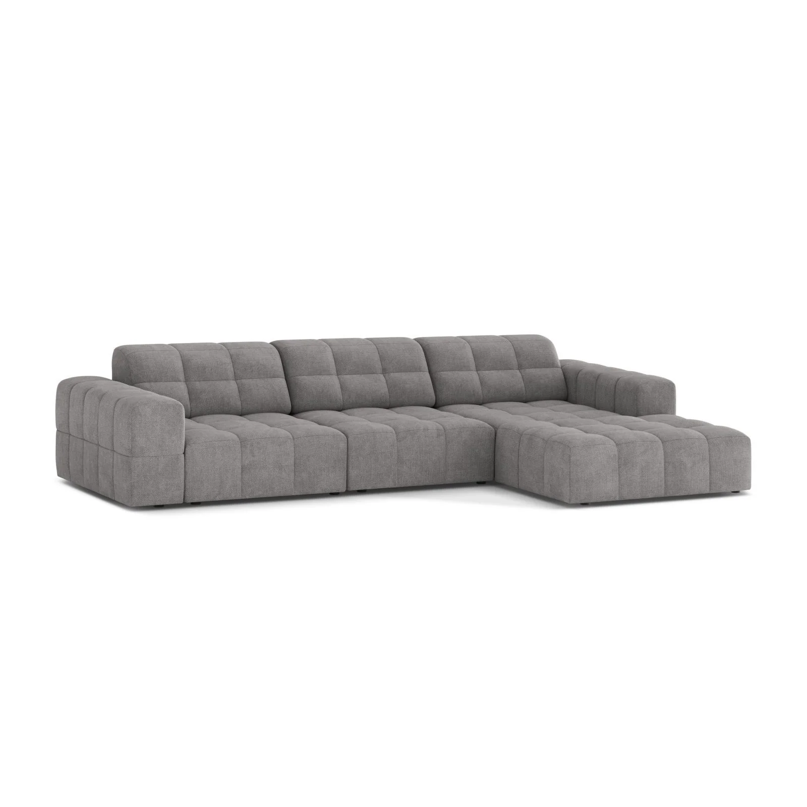 Chicago 4-Sitzer Ecksofa, Rechte Seite, aus Samt oder Chenille, 294x167 cm - Image 33