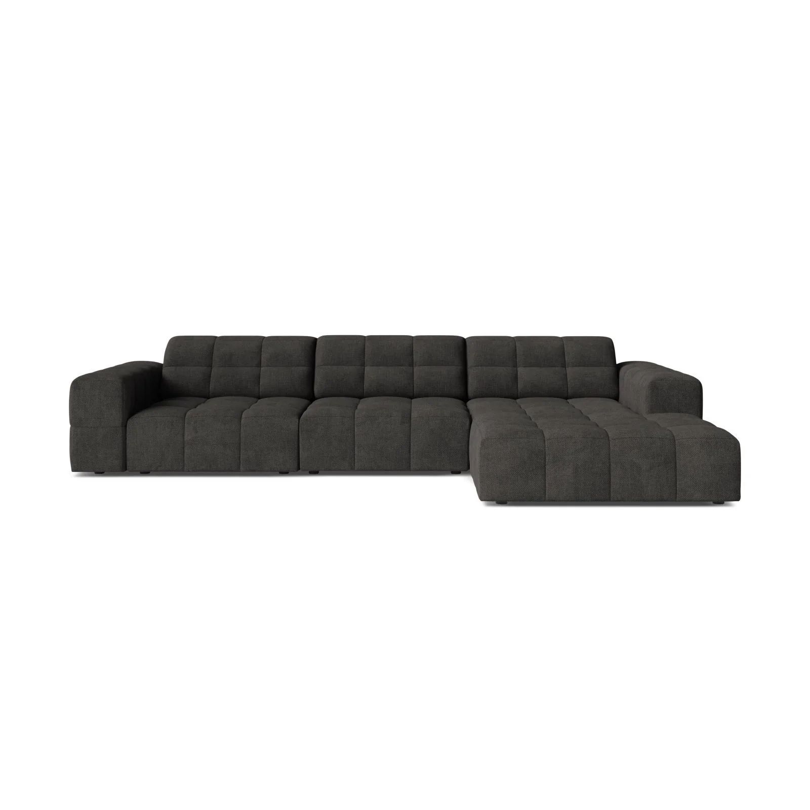 Chicago 4-Sitzer Ecksofa, Rechte Seite, aus Samt oder Chenille, 294x167 cm - Image 36
