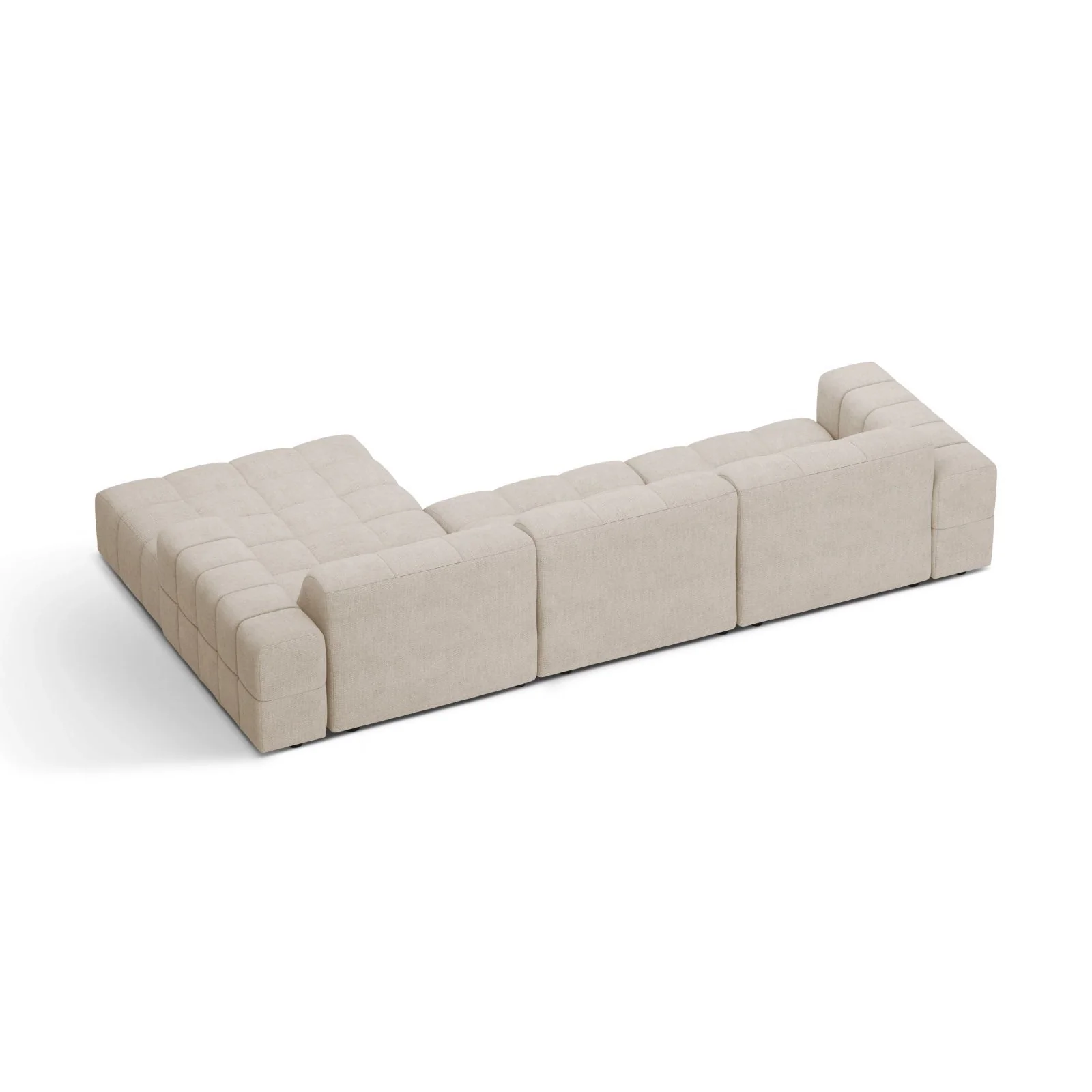 Chicago 4-Sitzer Ecksofa, Rechte Seite, aus Samt oder Chenille, 294x167 cm - Image 4