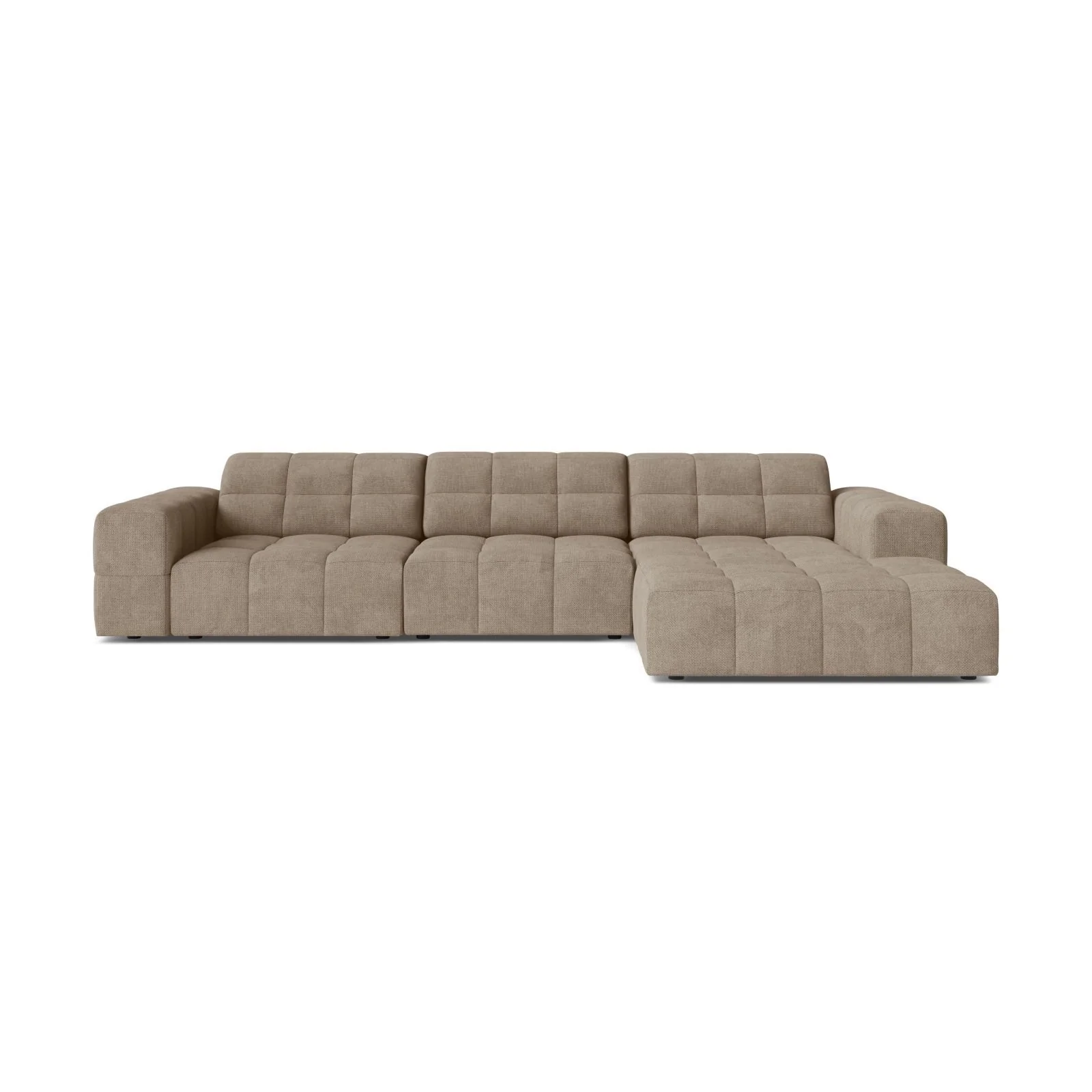 Chicago 4-Sitzer Ecksofa, Rechte Seite, aus Samt oder Chenille, 294x167 cm - Image 6
