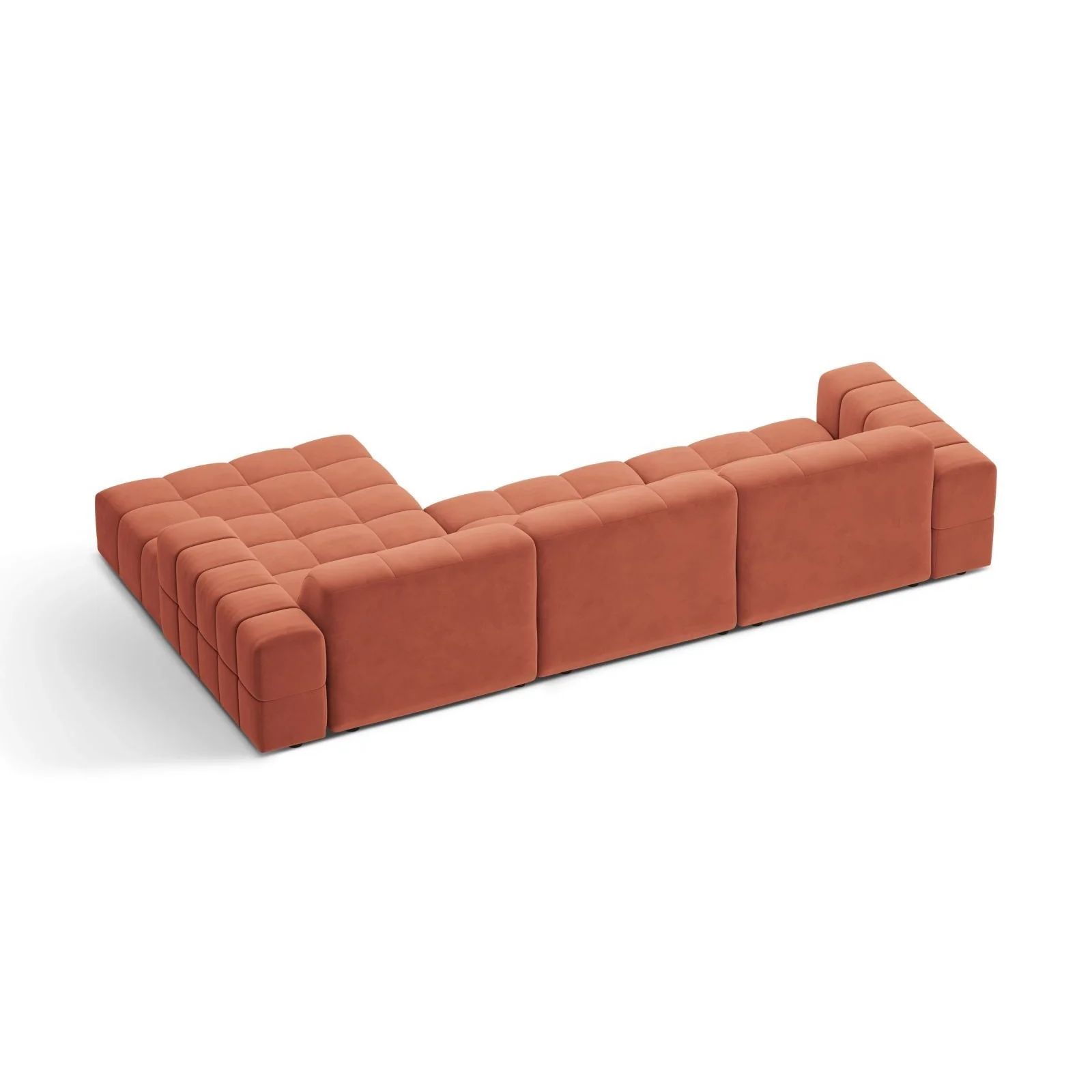 Chicago 4-Sitzer Ecksofa, Rechte Seite, aus Samt oder Chenille, 294x167 cm - Image 64