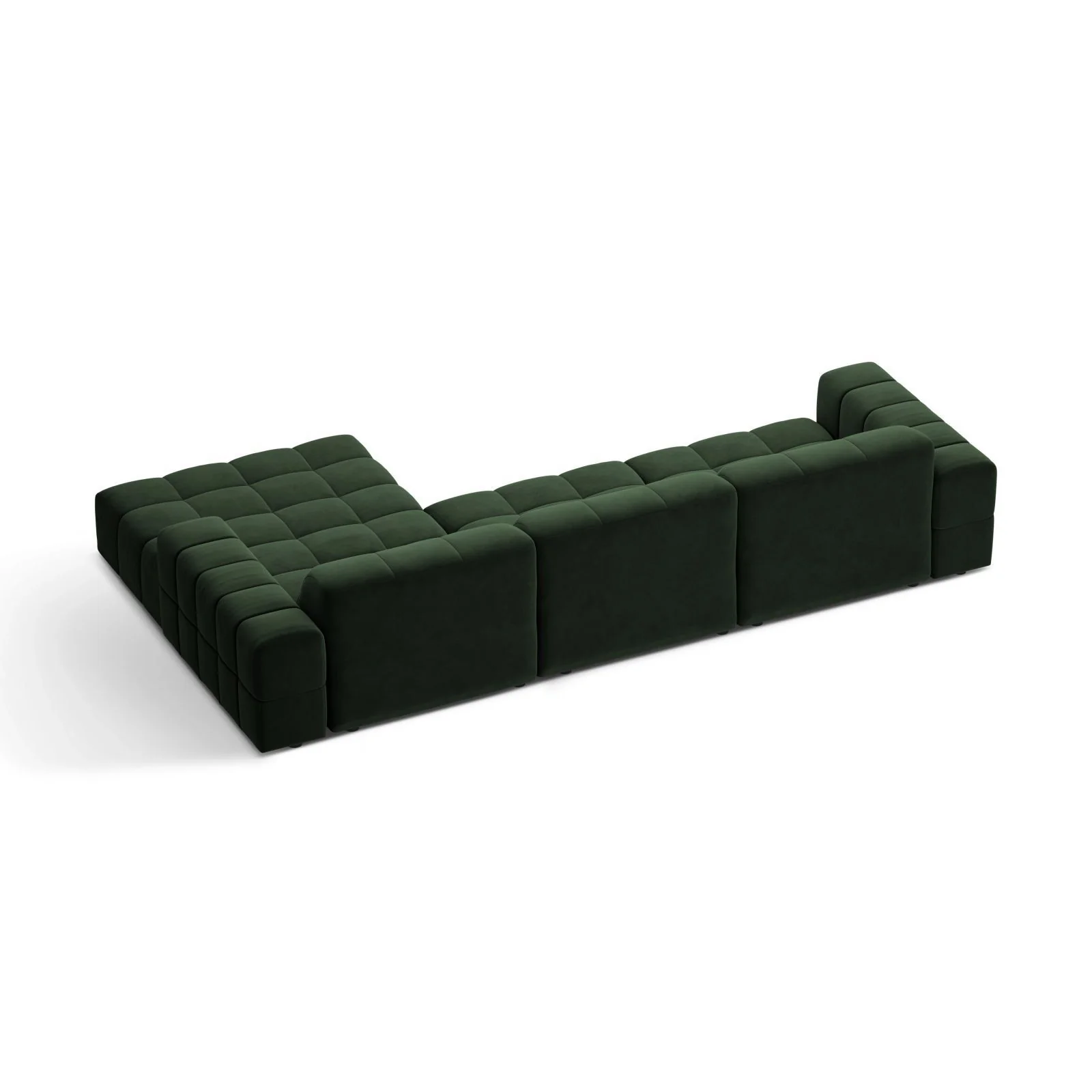 Chicago 4-Sitzer Ecksofa, Rechte Seite, aus Samt oder Chenille, 294x167 cm - Image 79