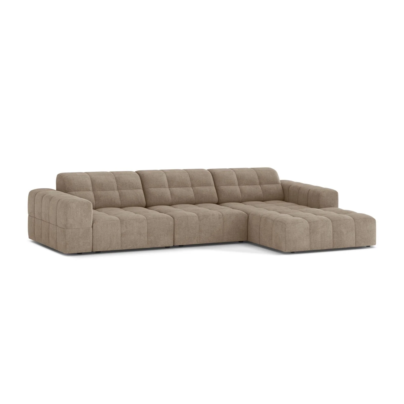 Chicago 4-Sitzer Ecksofa, Rechte Seite, aus Samt oder Chenille, 294x167 cm - Image 8