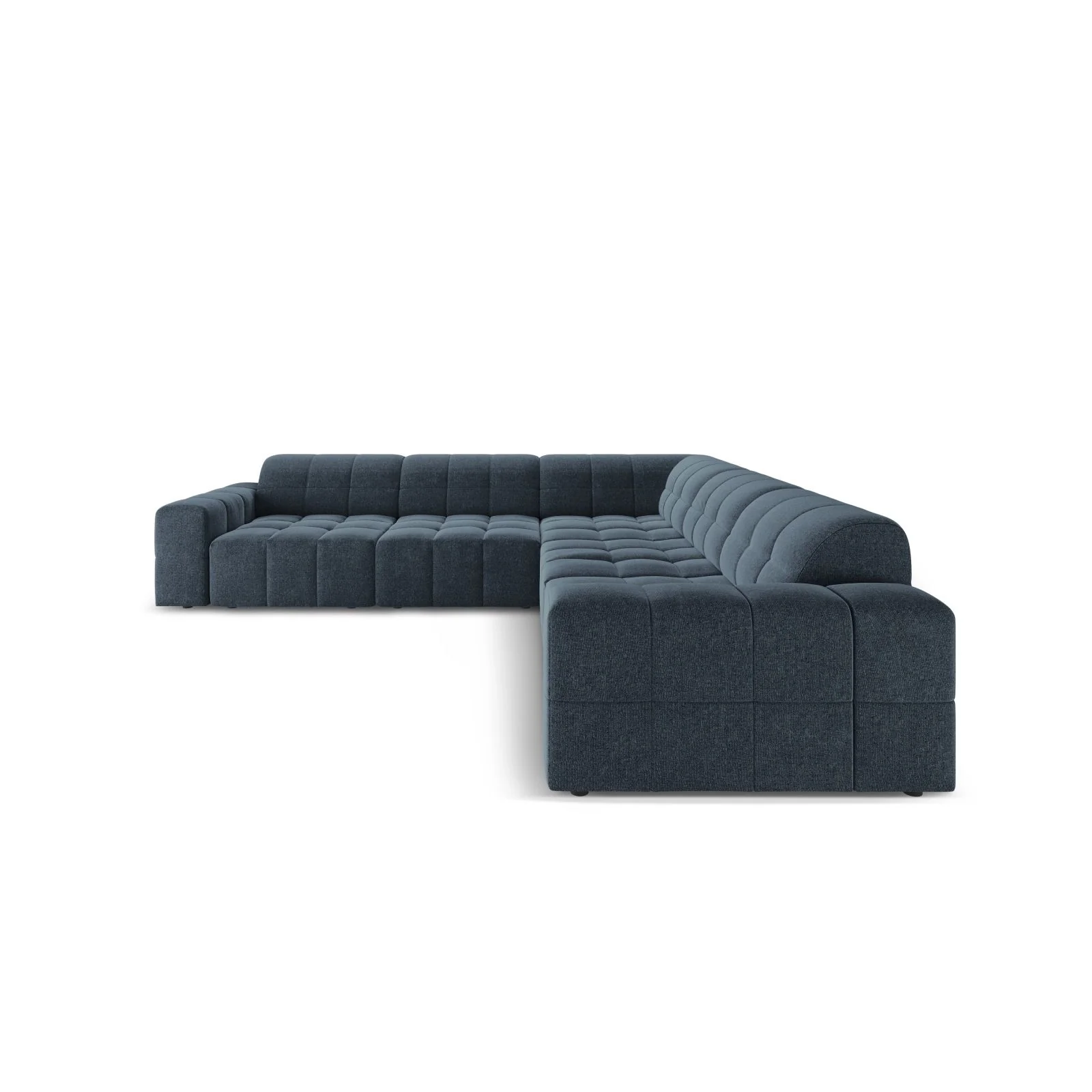 Chicago 4-Sitzer Ecksofa, symmetrisch, aus Samt oder Chenille, 287x287x70 cm - Image 18