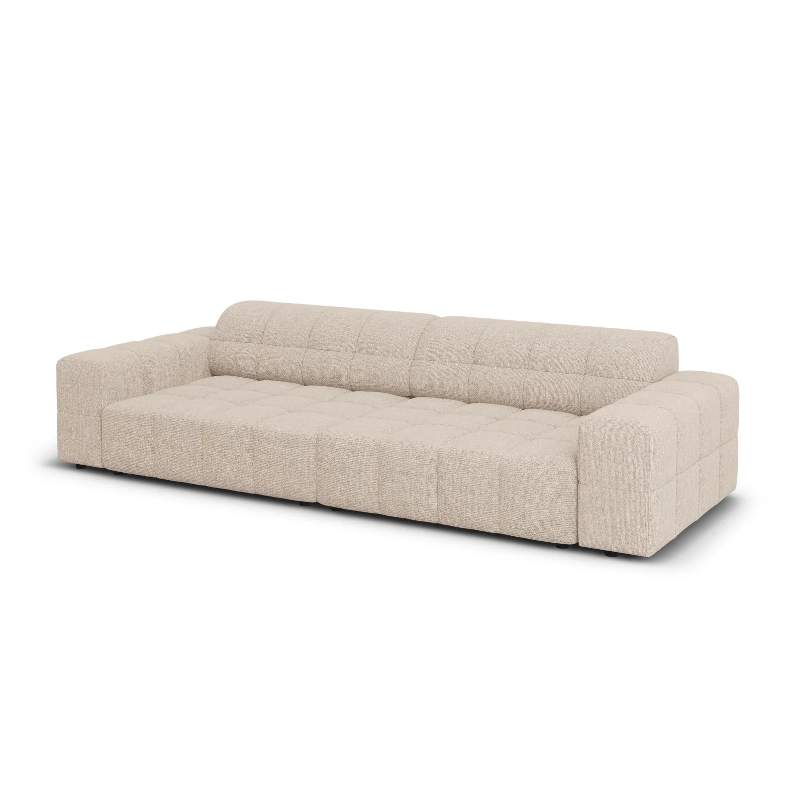 Chicago 4-Sitzer Sofa aus Samt oder Chenille, 244x102x70 cm - Image 10
