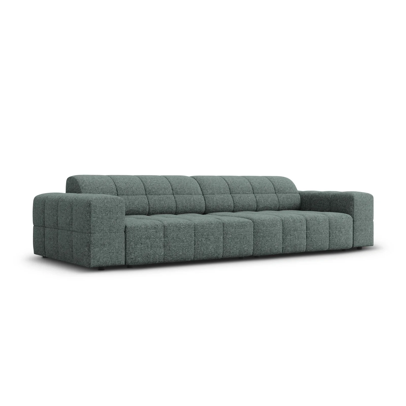 Chicago 4-Sitzer Sofa aus Samt oder Chenille, 244x102x70 cm - Image 15