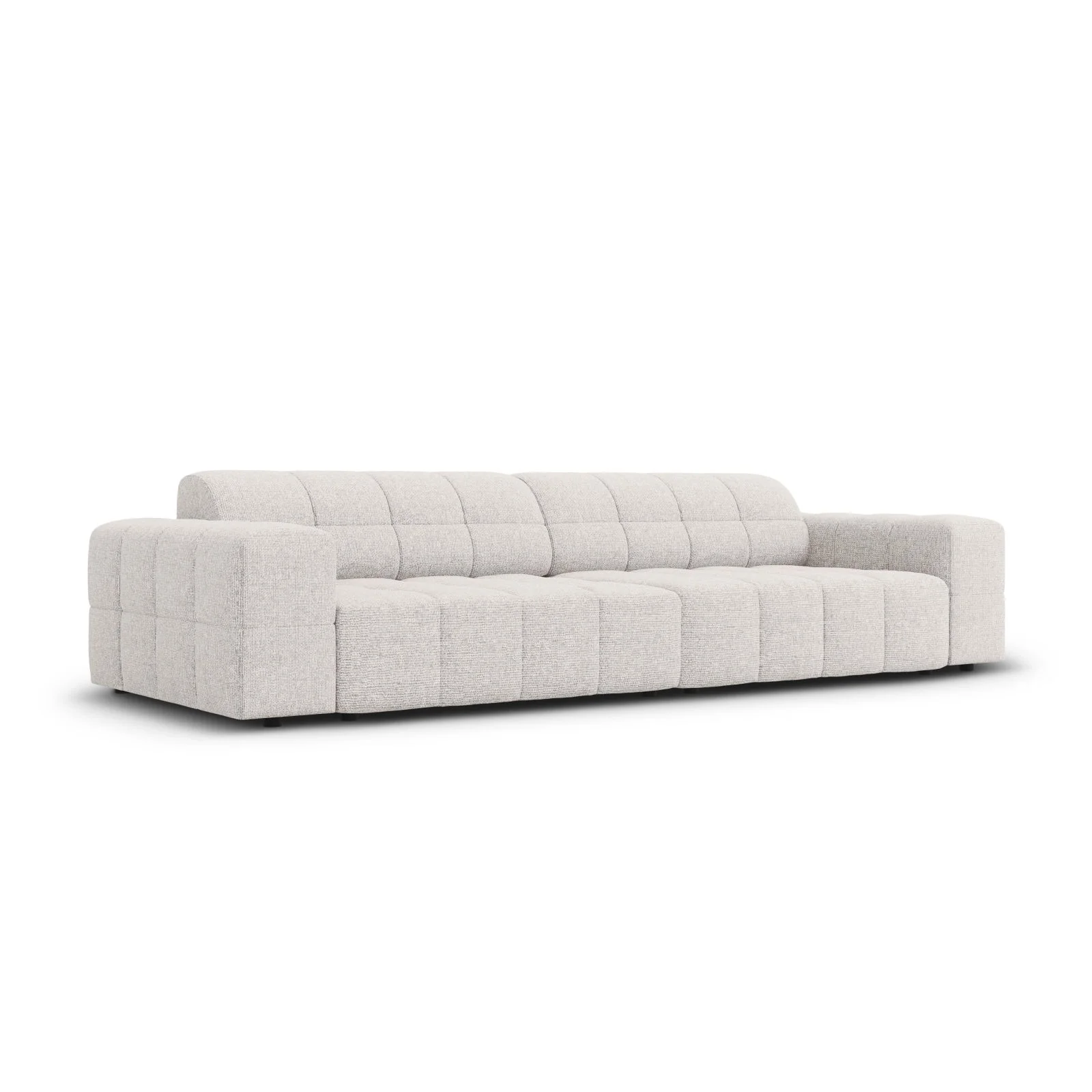 Chicago 4-Sitzer Sofa aus Samt oder Chenille, 244x102x70 cm - Image 27