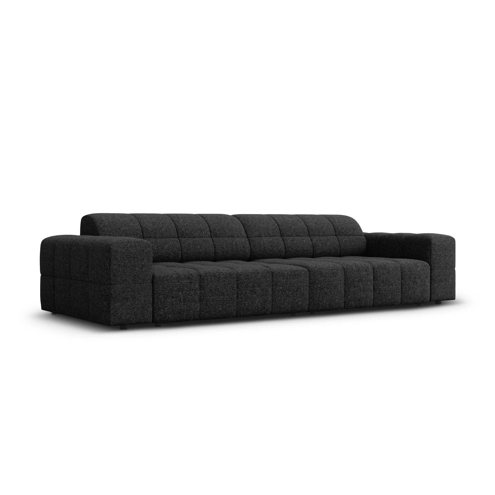 Chicago 4-Sitzer Sofa aus Samt oder Chenille, 244x102x70 cm - Image 39