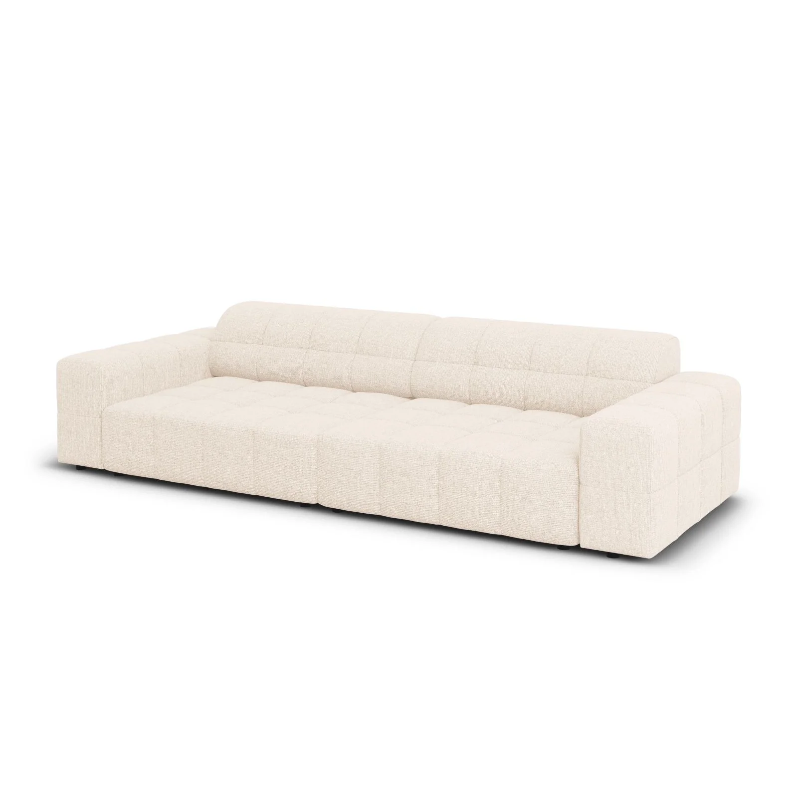 Chicago 4-Sitzer Sofa aus Samt oder Chenille, 244x102x70 cm - Image 4