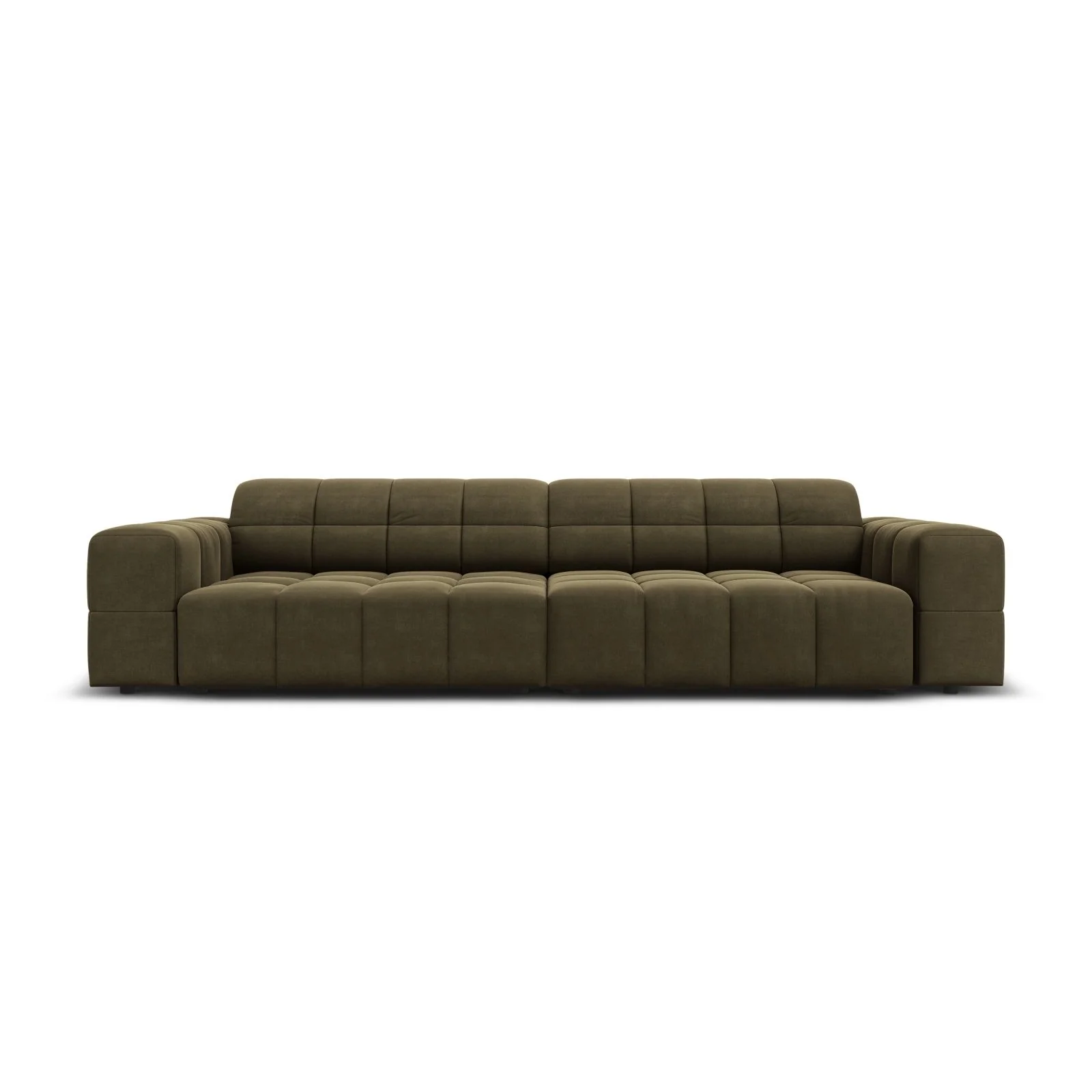 Chicago 4-Sitzer Sofa aus Samt oder Chenille, 244x102x70 cm - Image 49