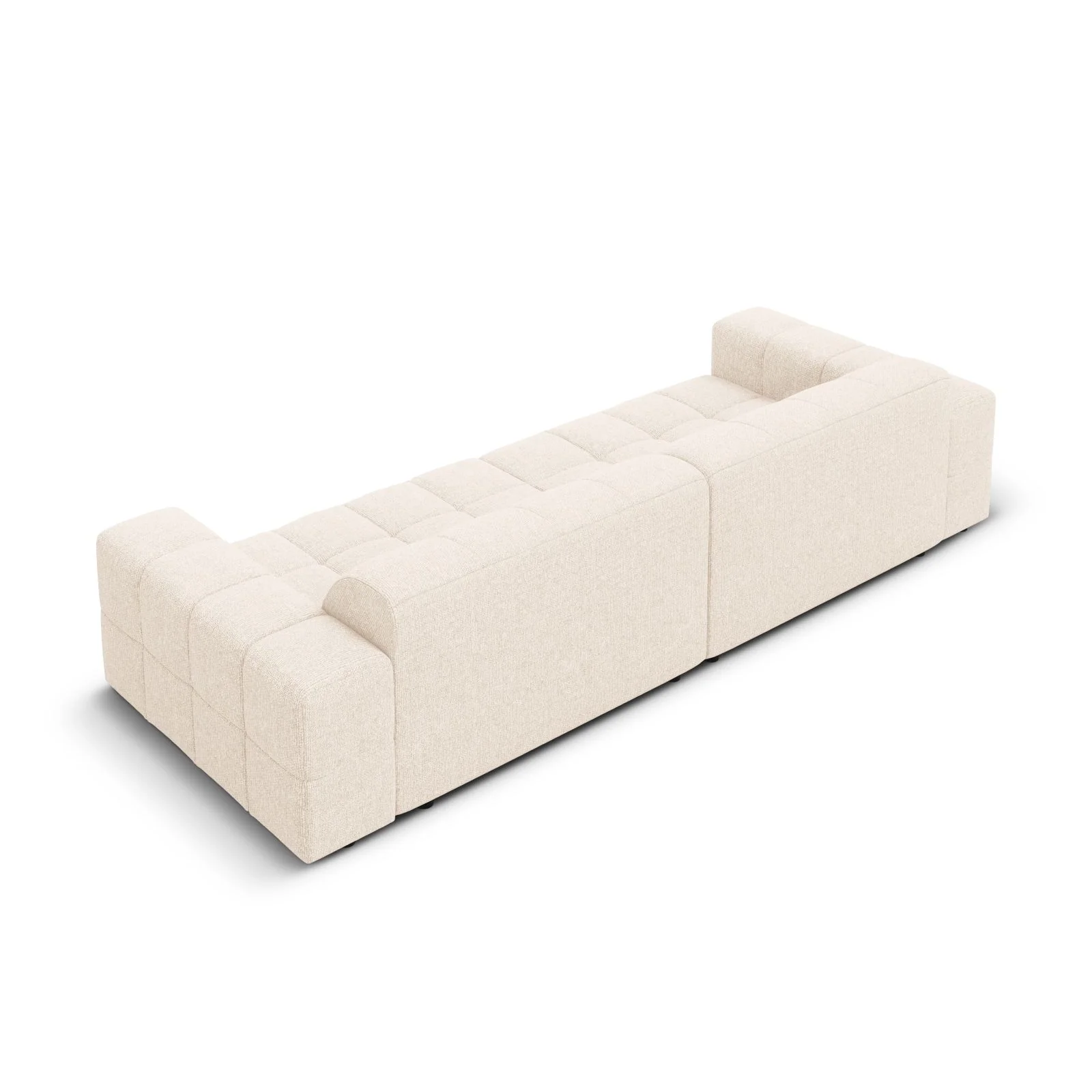 Chicago 4-Sitzer Sofa aus Samt oder Chenille, 244x102x70 cm - Image 5