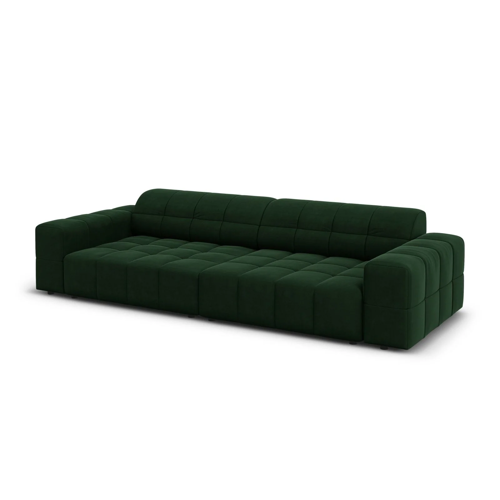 Chicago 4-Sitzer Sofa aus Samt oder Chenille, 244x102x70 cm - Image 58