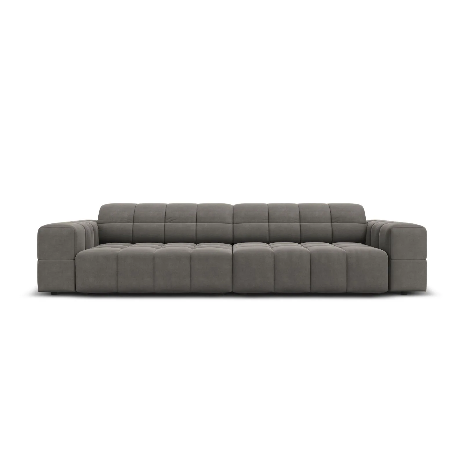 Chicago 4-Sitzer Sofa aus Samt oder Chenille, 244x102x70 cm - Image 67