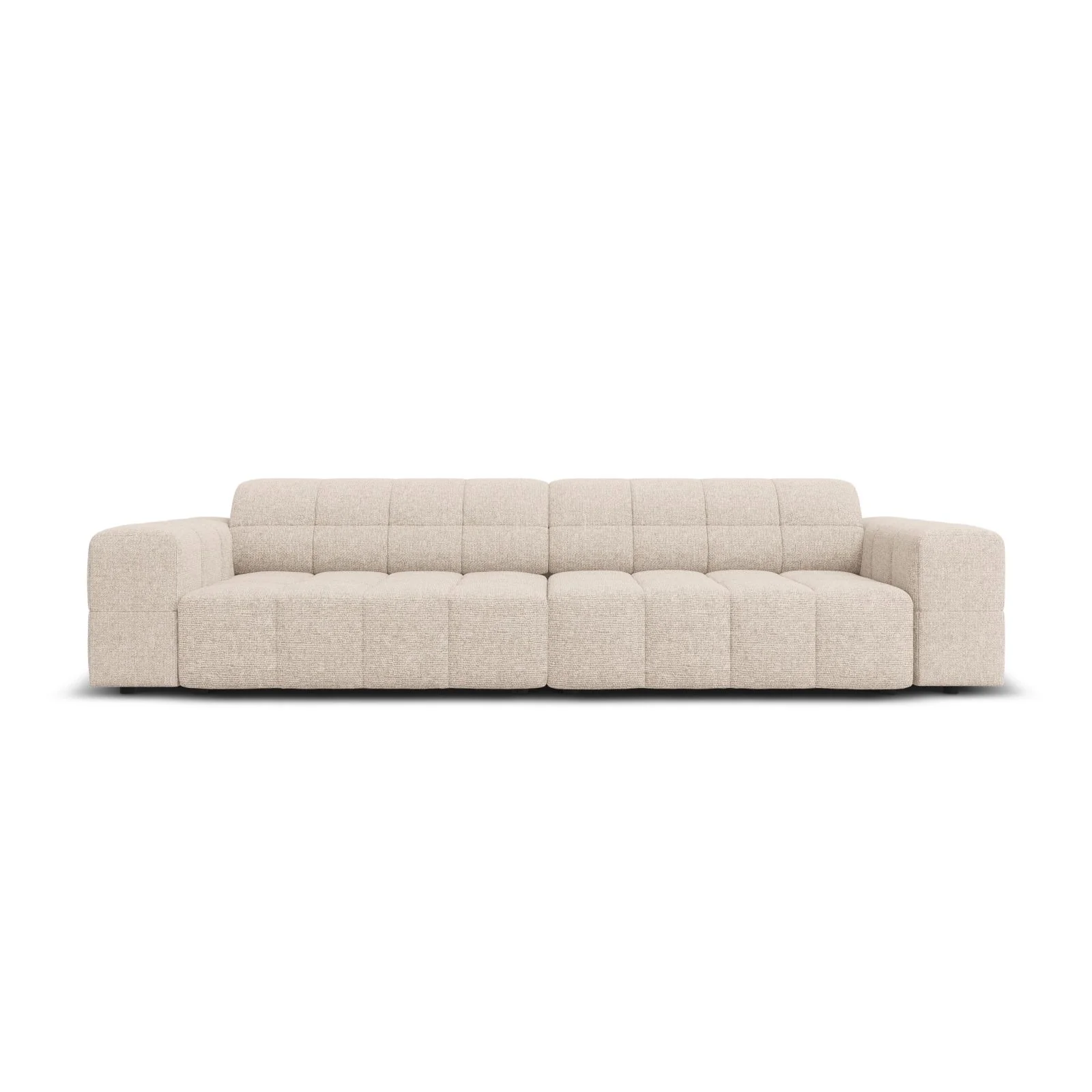 Chicago 4-Sitzer Sofa aus Samt oder Chenille, 244x102x70 cm - Image 7