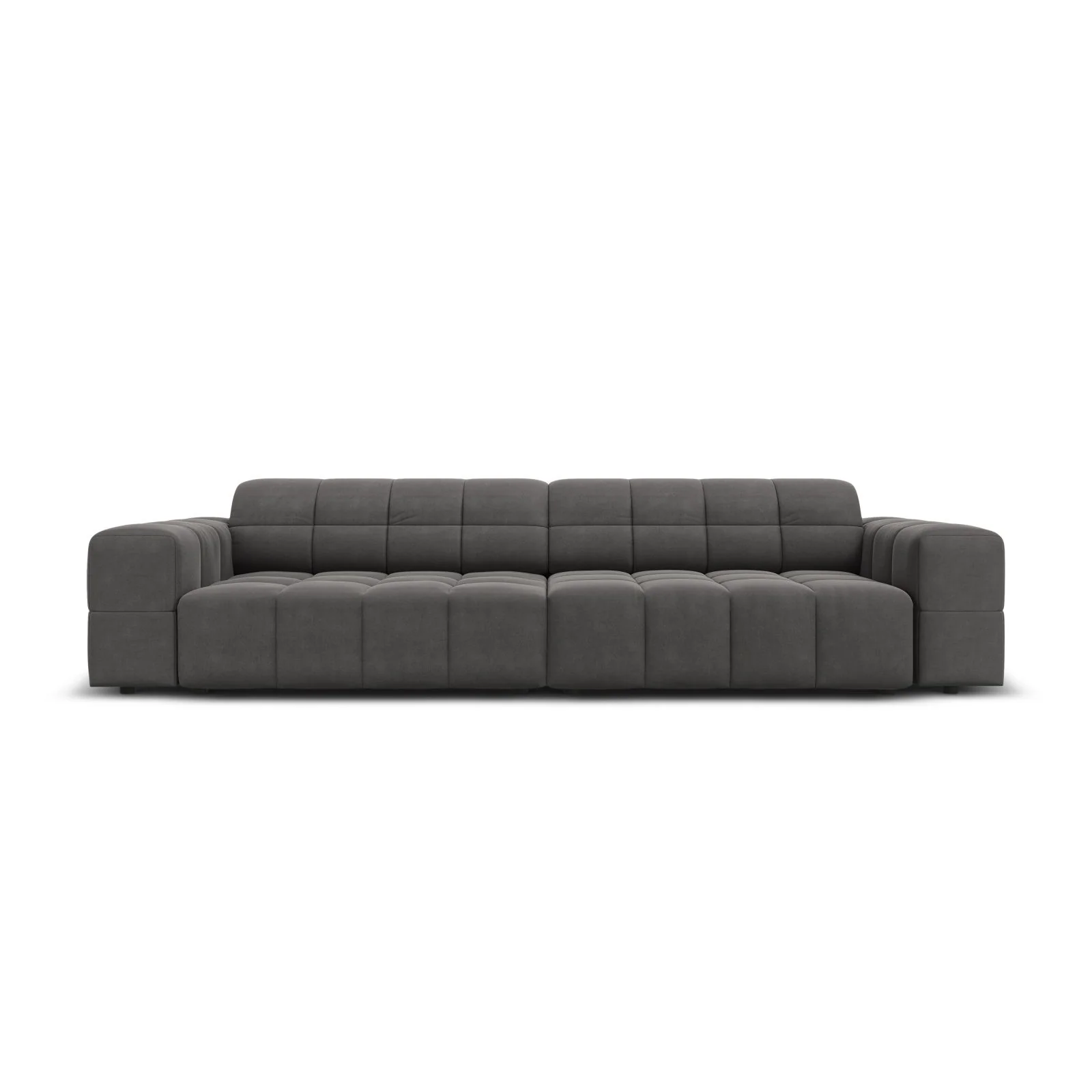 Chicago 4-Sitzer Sofa aus Samt oder Chenille, 244x102x70 cm - Image 73