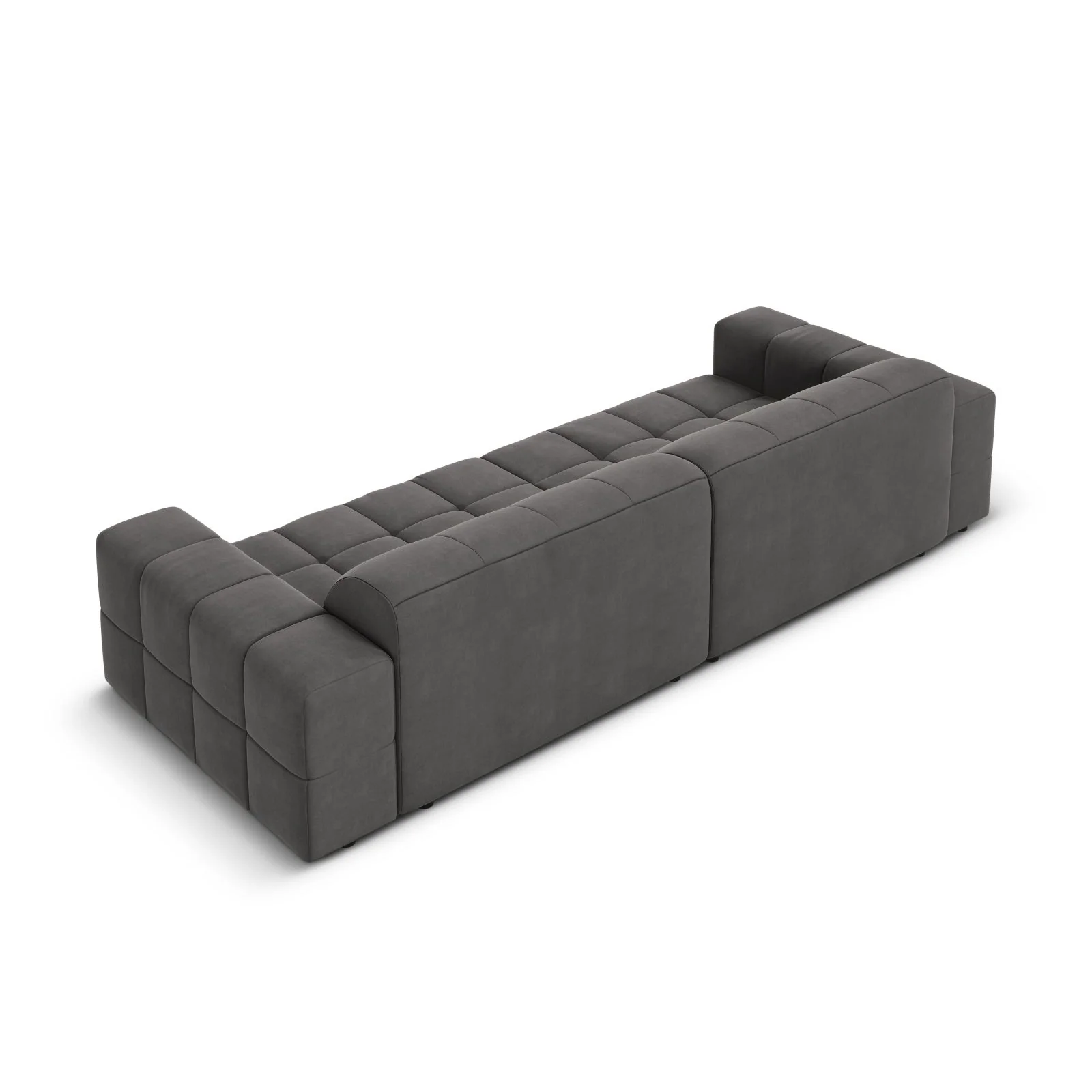 Chicago 4-Sitzer Sofa aus Samt oder Chenille, 244x102x70 cm - Image 77