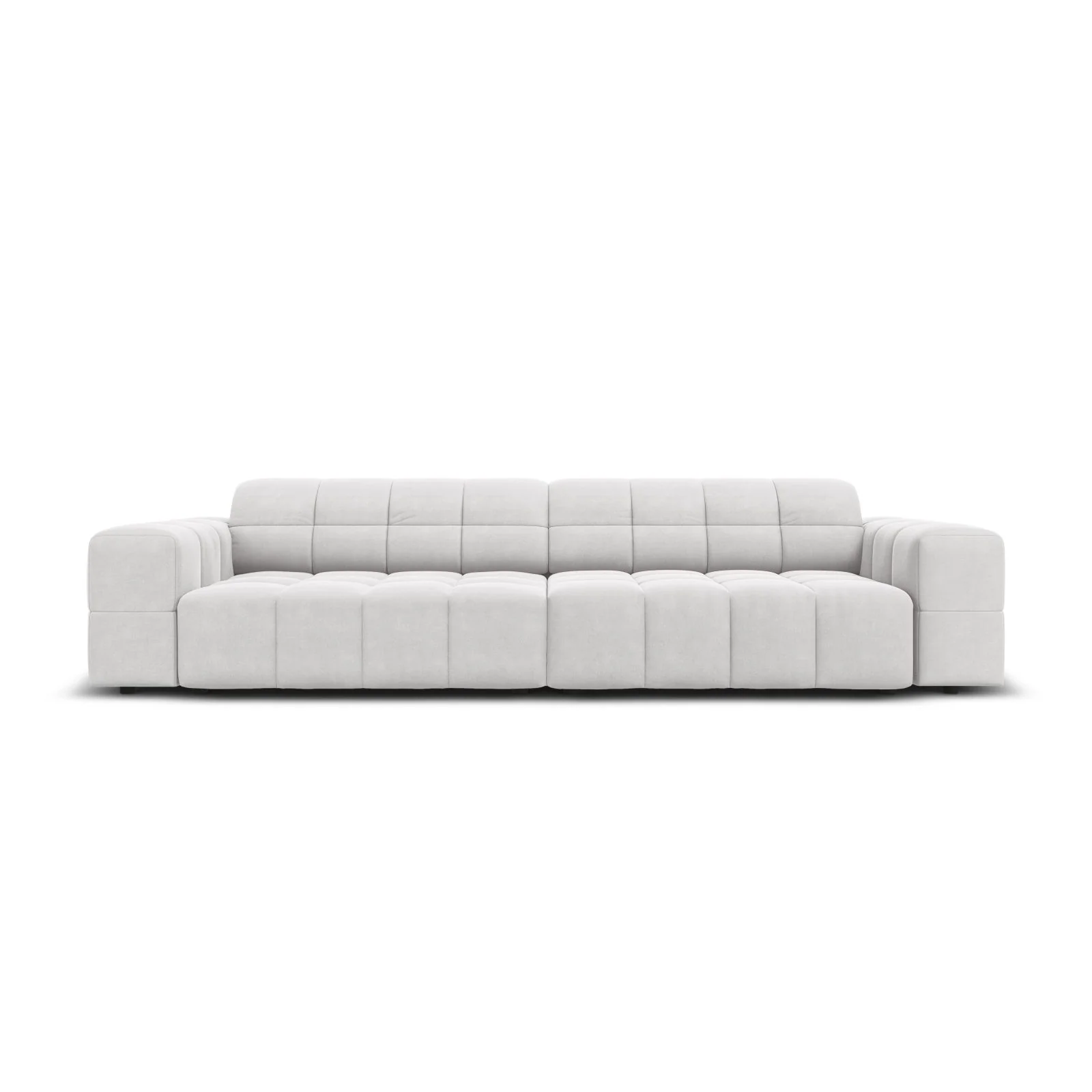 Chicago 4-Sitzer Sofa aus Samt oder Chenille, 244x102x70 cm - Image 85