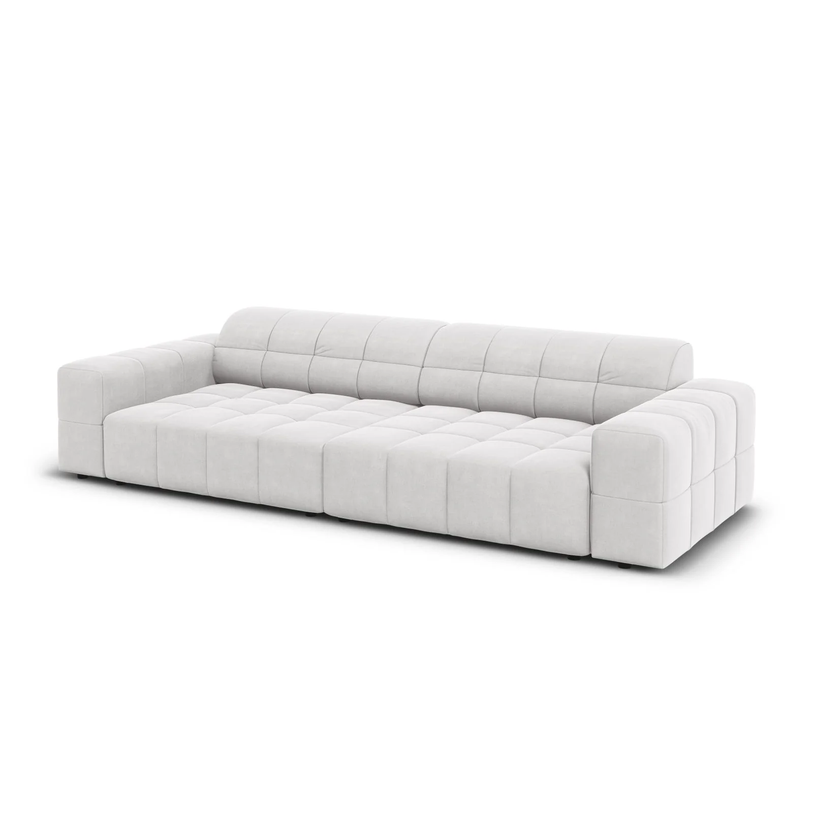 Chicago 4-Sitzer Sofa aus Samt oder Chenille, 244x102x70 cm - Image 88