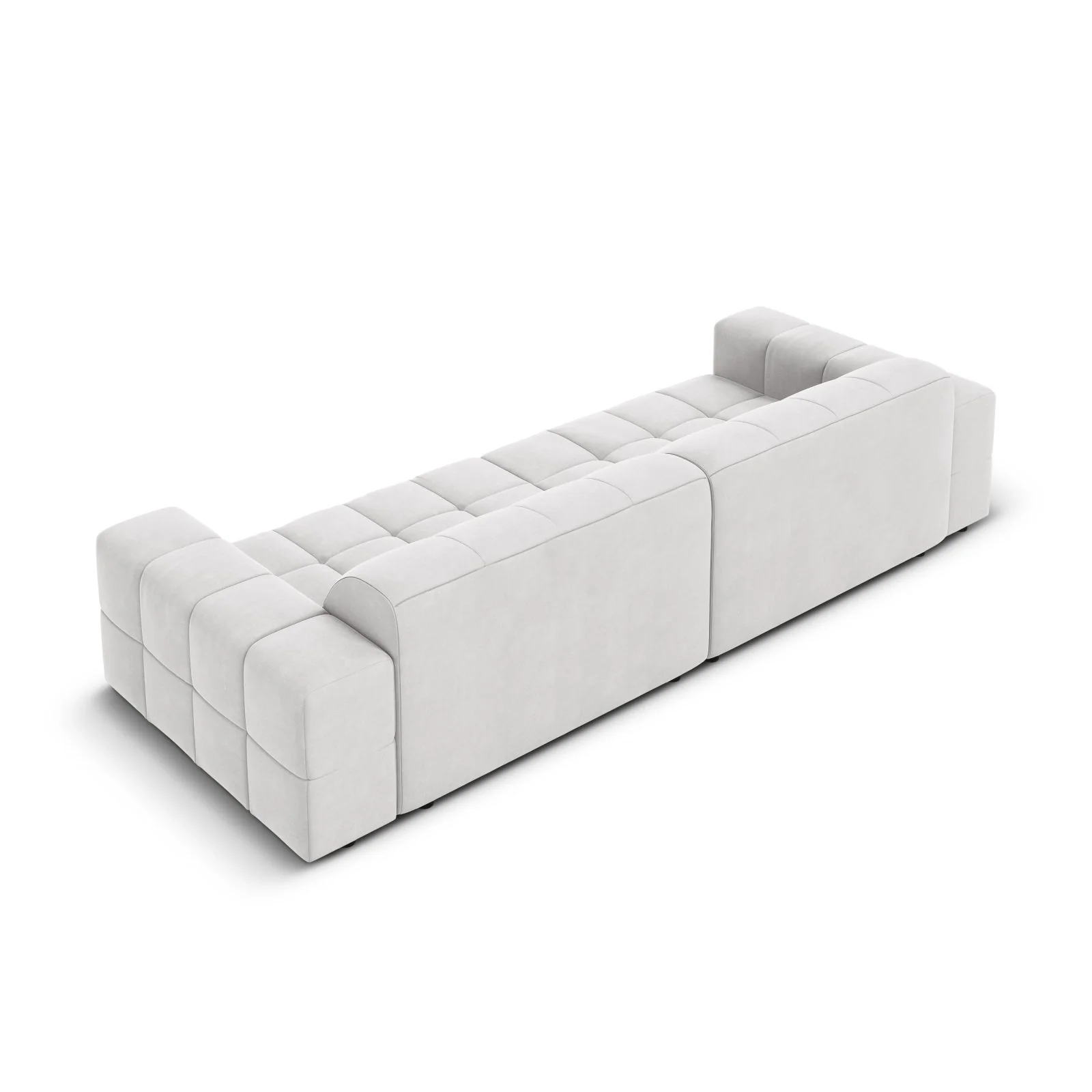 Chicago 4-Sitzer Sofa aus Samt oder Chenille, 244x102x70 cm - Image 89