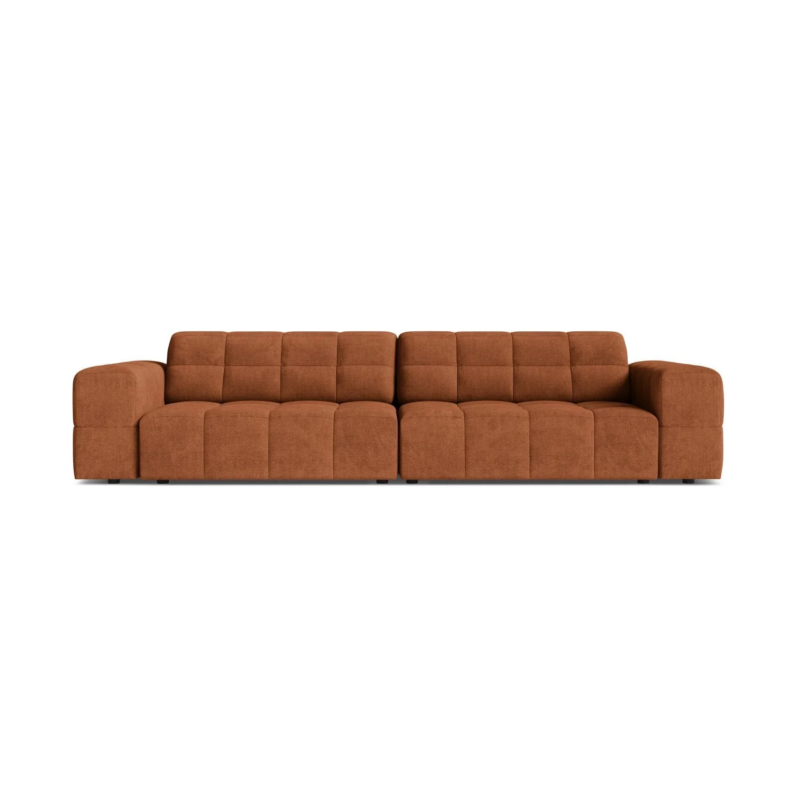 Chicago 4-Sitzer Sofa aus Samt oder Chenille, 252x102 cm - Image 11