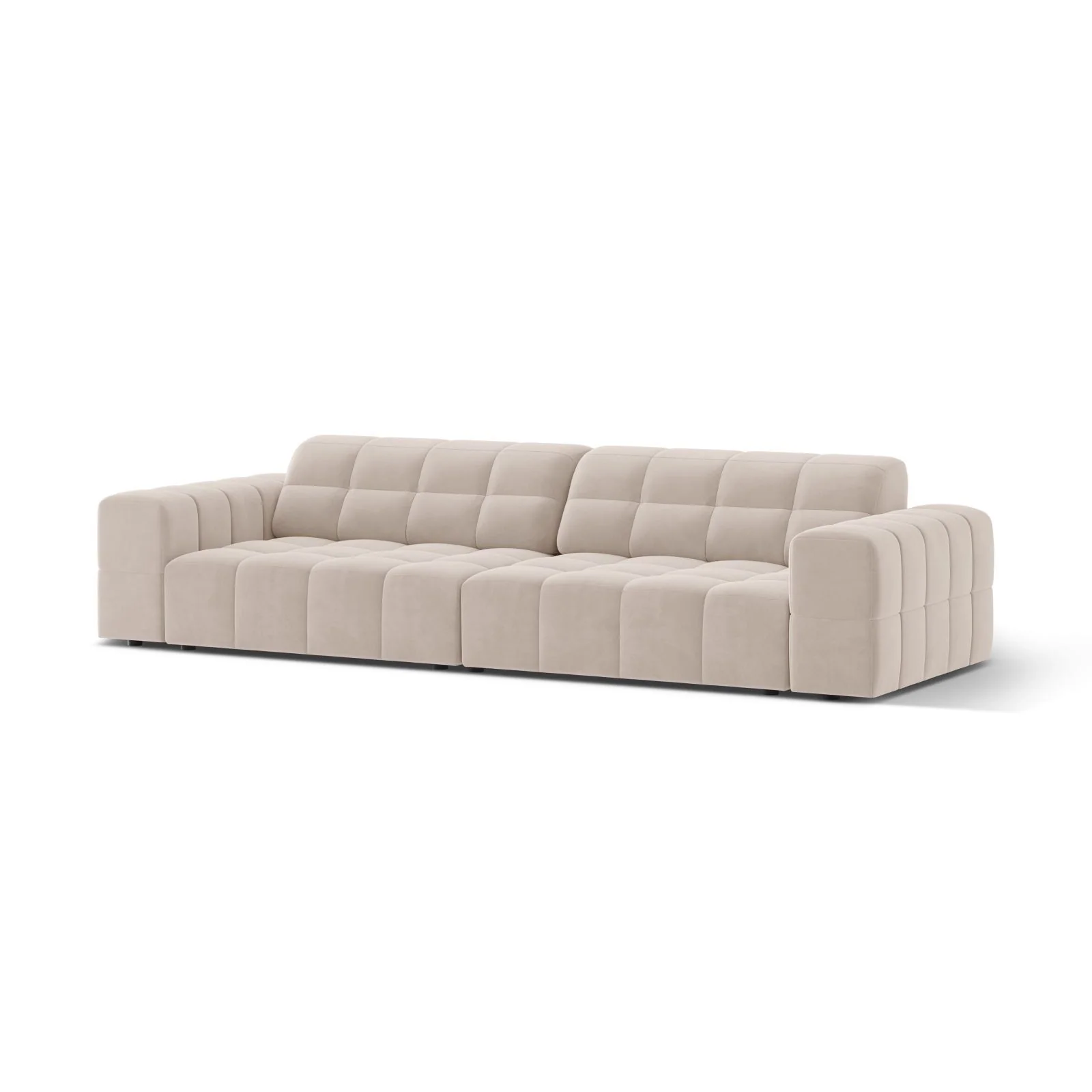 Chicago 4-Sitzer Sofa aus Samt oder Chenille, 252x102 cm - Image 48
