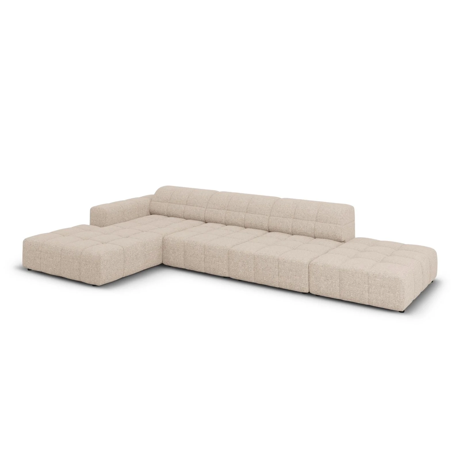 Chicago 5-Sitzer Ecksofa, Linke Seite, aus Samt oder Chenille, 341x166x70 cm - Image 10