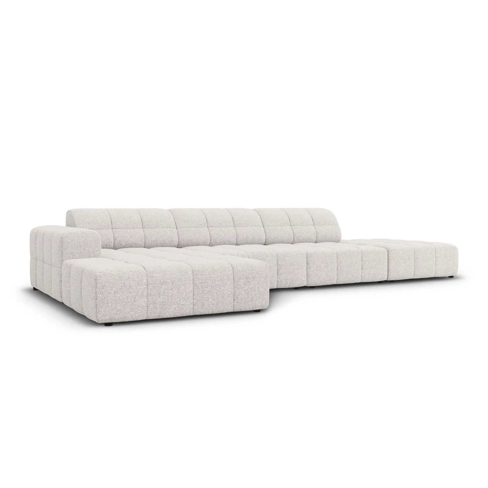 Chicago 5-Sitzer Ecksofa, Linke Seite, aus Samt oder Chenille, 341x166x70 cm - Image 27