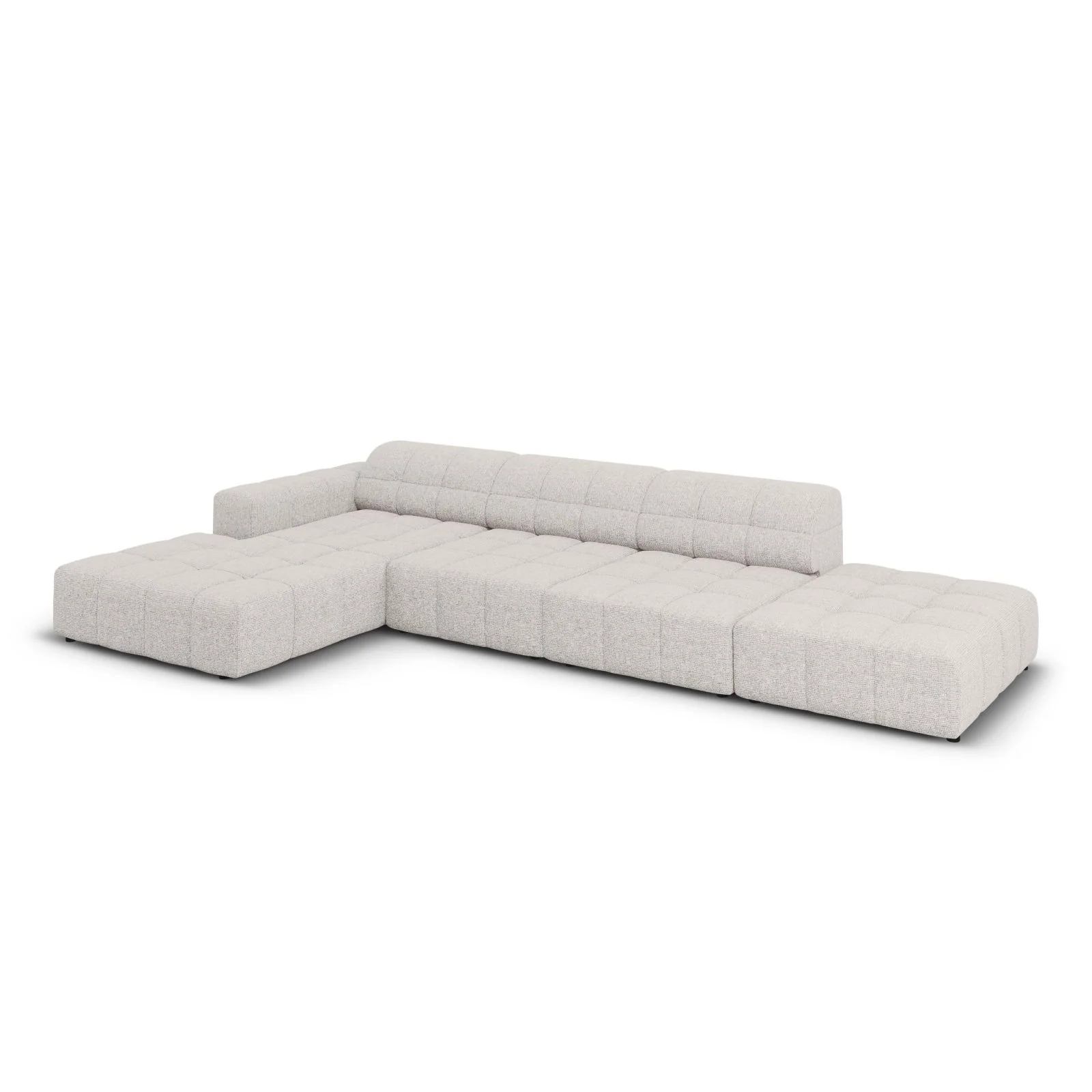 Chicago 5-Sitzer Ecksofa, Linke Seite, aus Samt oder Chenille, 341x166x70 cm - Image 28