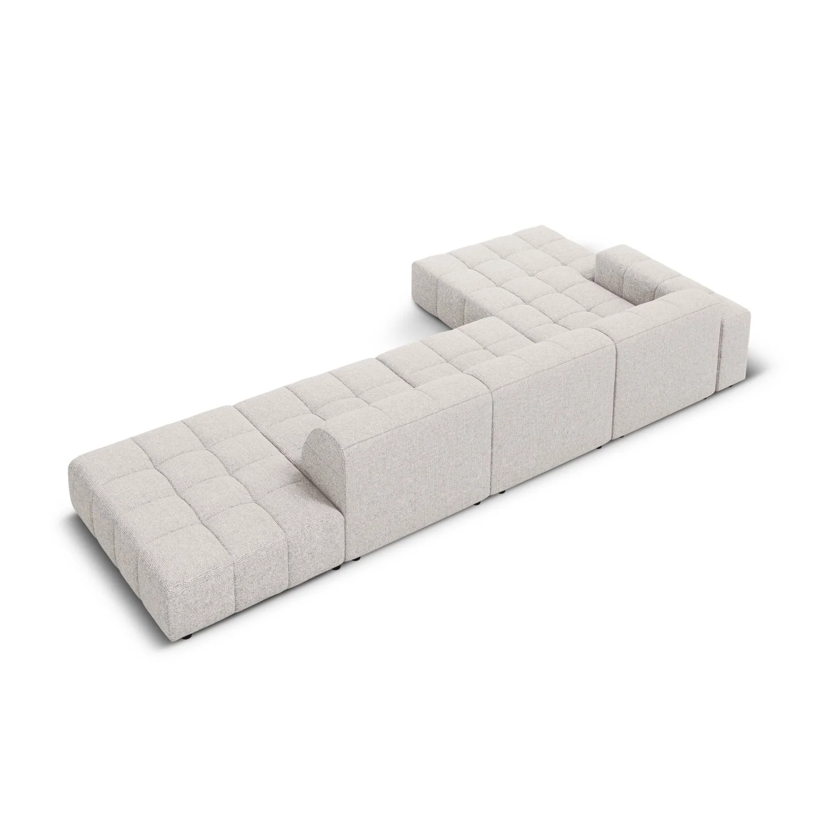 Chicago 5-Sitzer Ecksofa, Linke Seite, aus Samt oder Chenille, 341x166x70 cm - Image 29